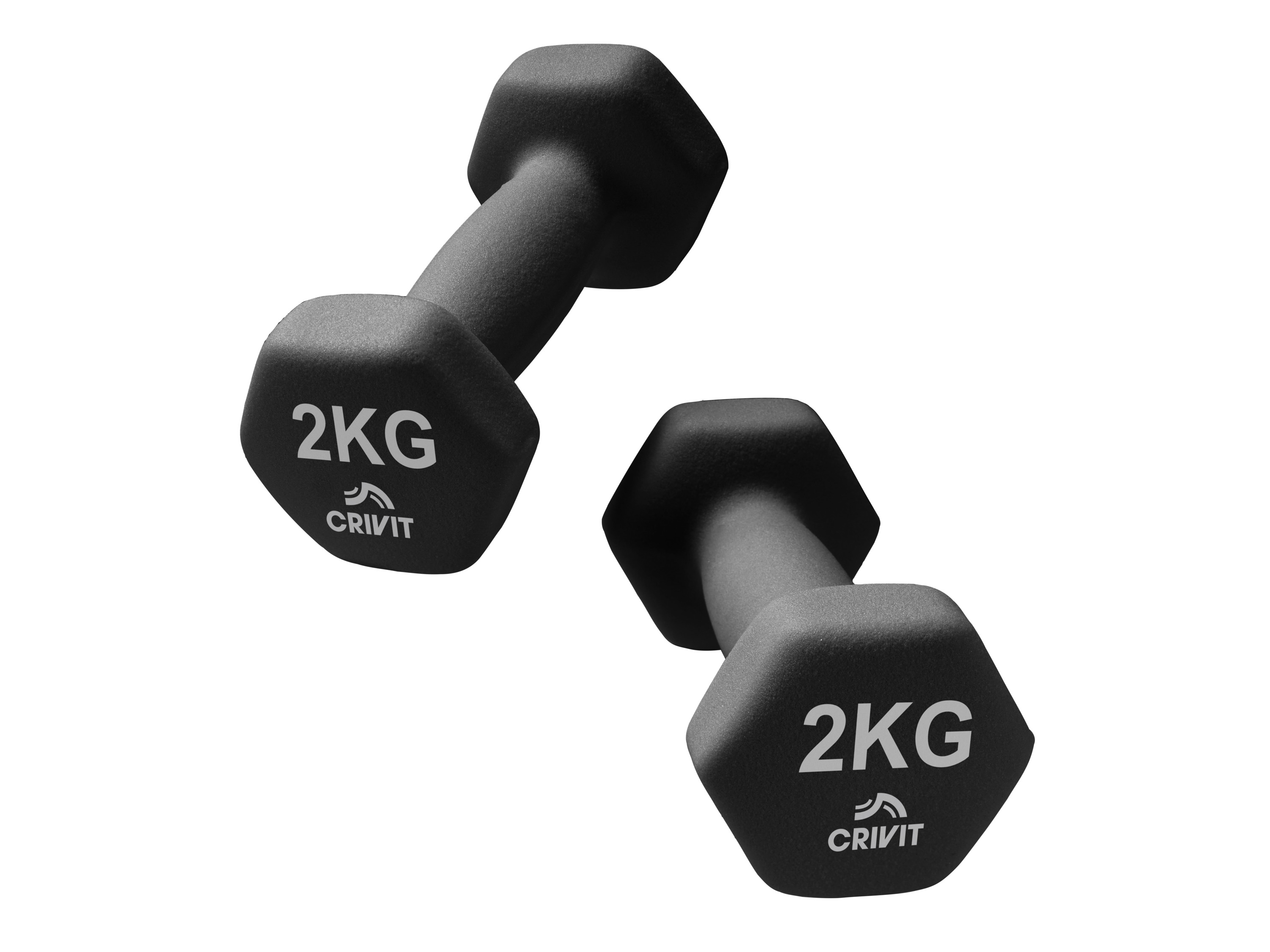 Crivit Deska do pompek, zestaw hantli lub kettlebell 2x2 kg
