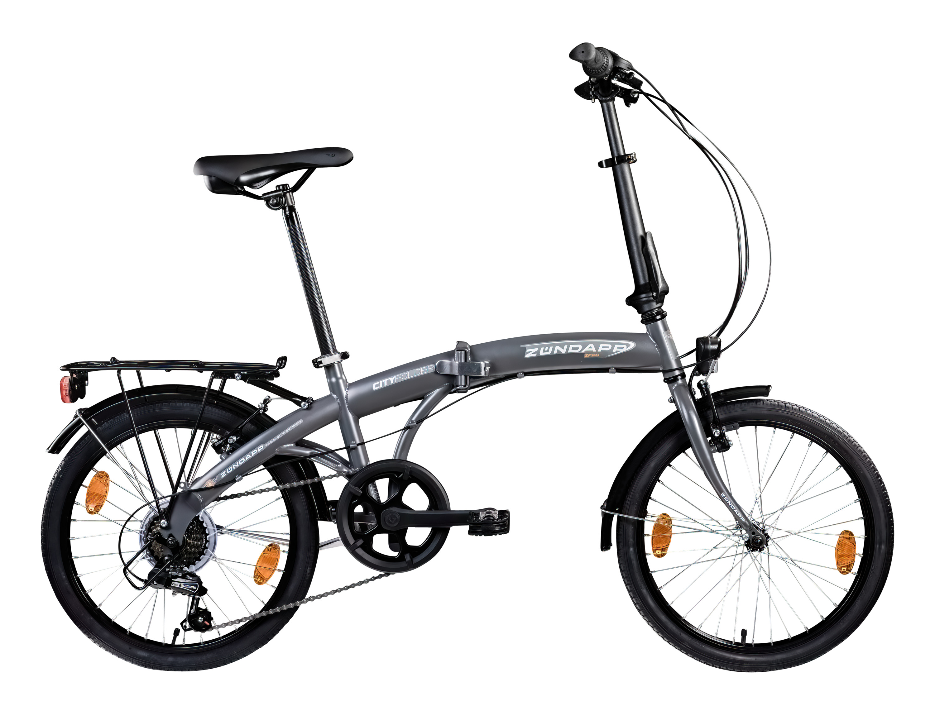 Zündapp Rower składany Zf20 Speed Folder, 20 cali Szary, 20 cali