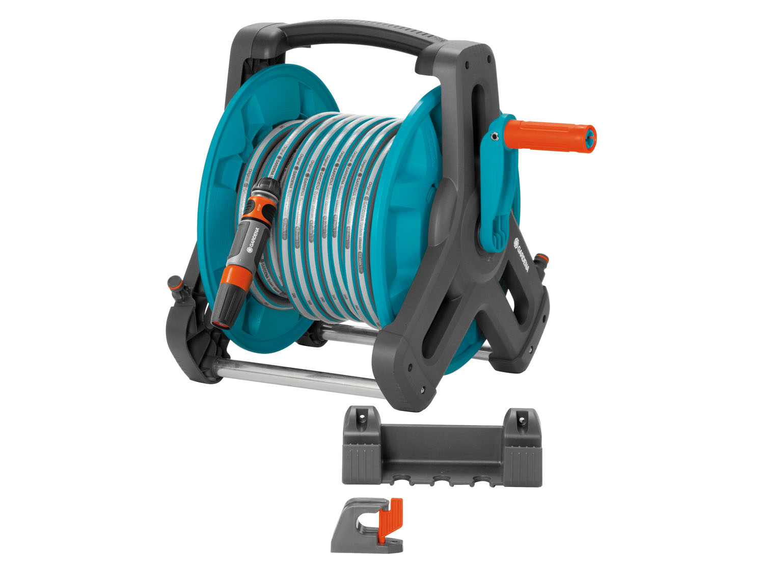 Gardena Classic Wieszak na wąż ogrodowy z wężem 20 m - zestaw