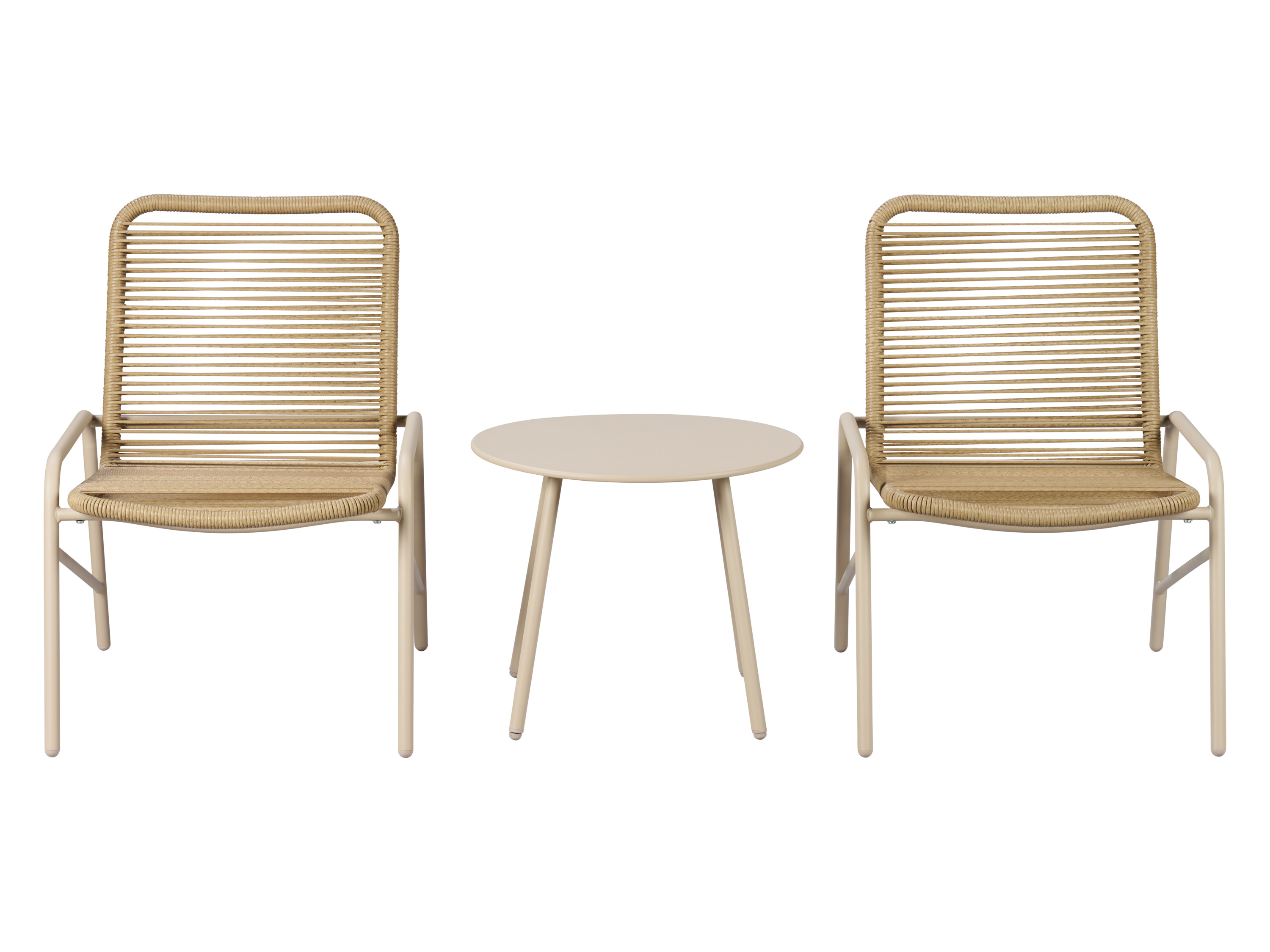 Livarno Zestaw mebli ogrodowych Beżowy