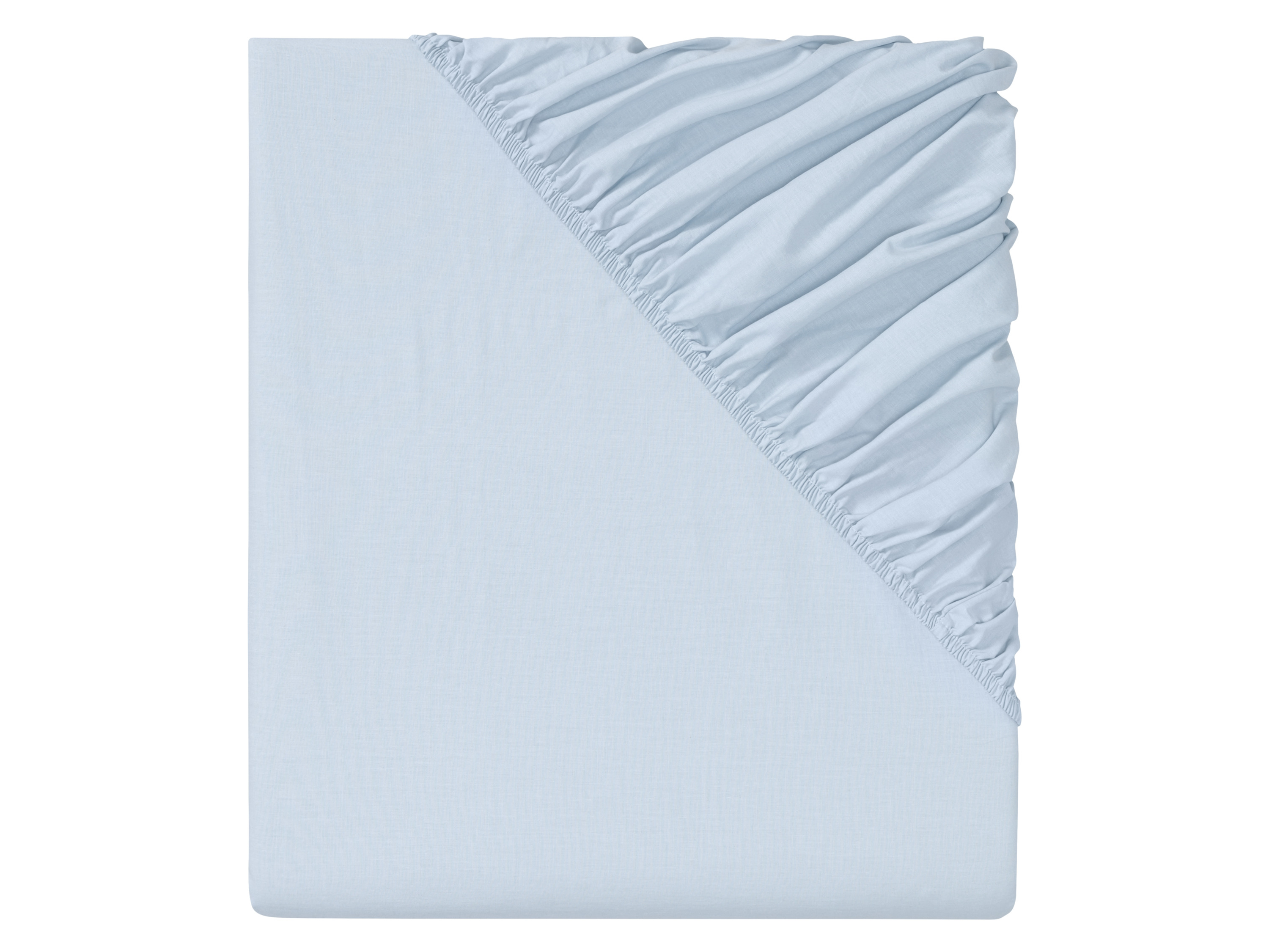 Livarno home Prześcieradło z bawełny renforcé z gumką, 140-160 x 200 cm Niebieski