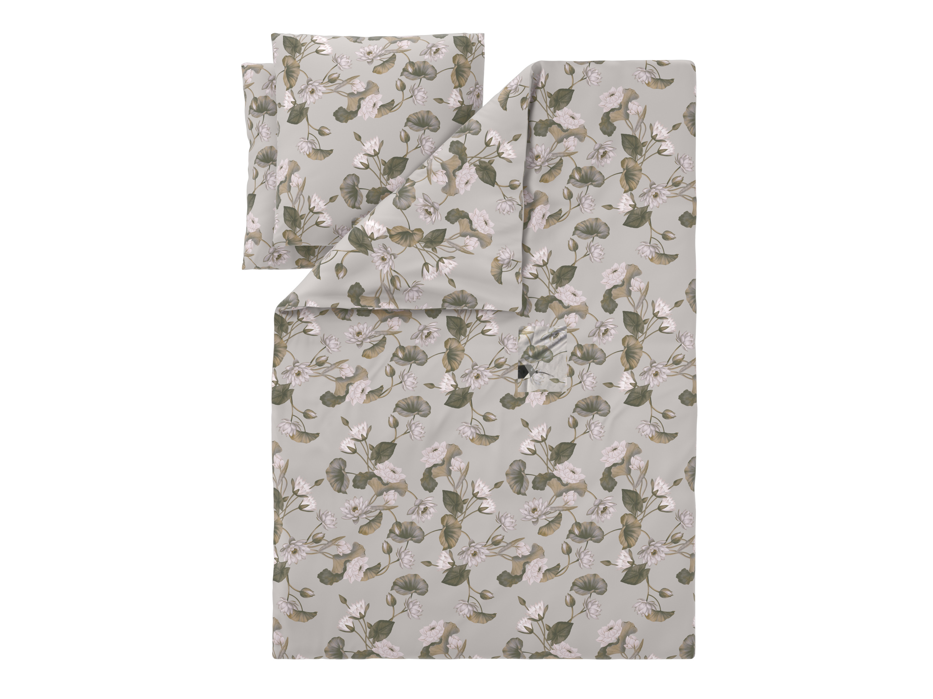 Livarno Pościel z mikrowłókna satynowego, 220 x 200 cm Kwiaty/beżowy