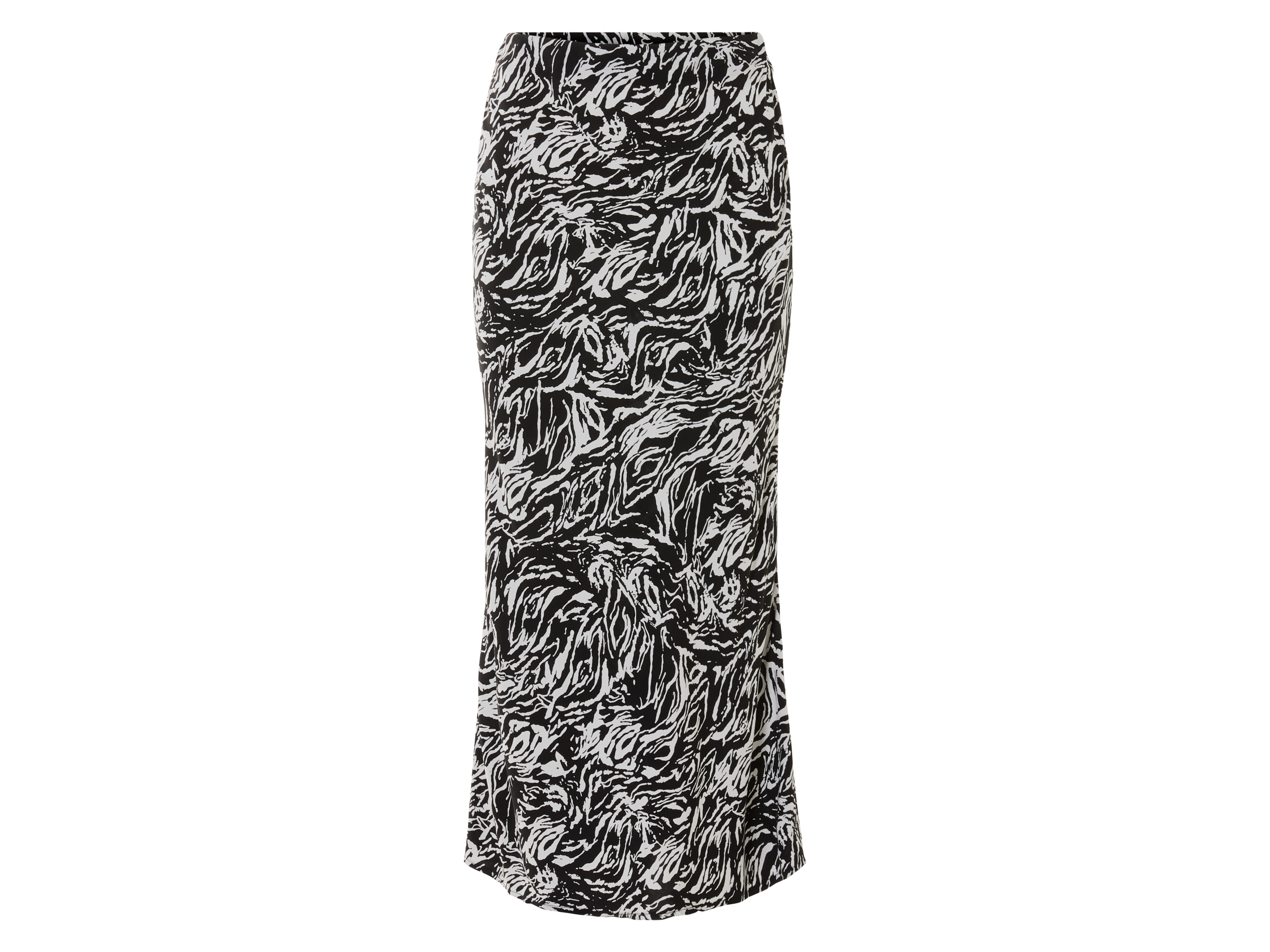 esmara Spódnica midi damska z wiskozy Czarny/ beżowy, 40
