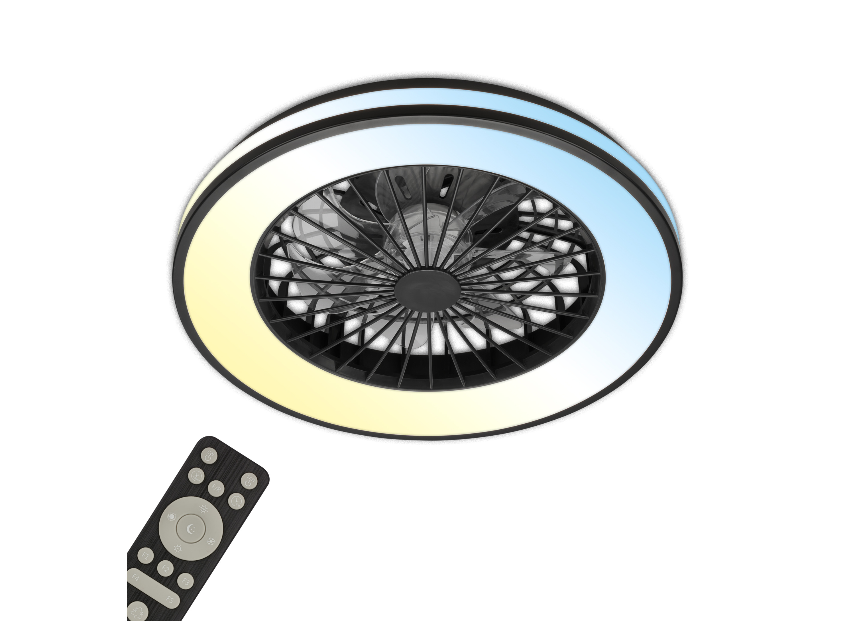 Briloner Wentylator sufitowy z oświetleniem Led. Czarny