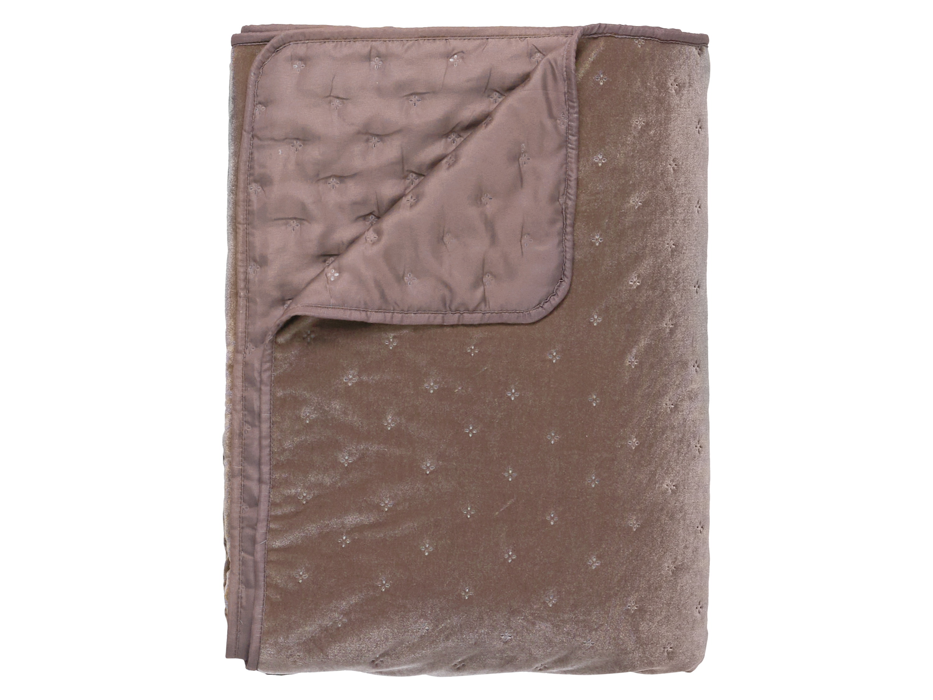 Livarno Narzuta welurowa, 200 x 240 cm Brązowy