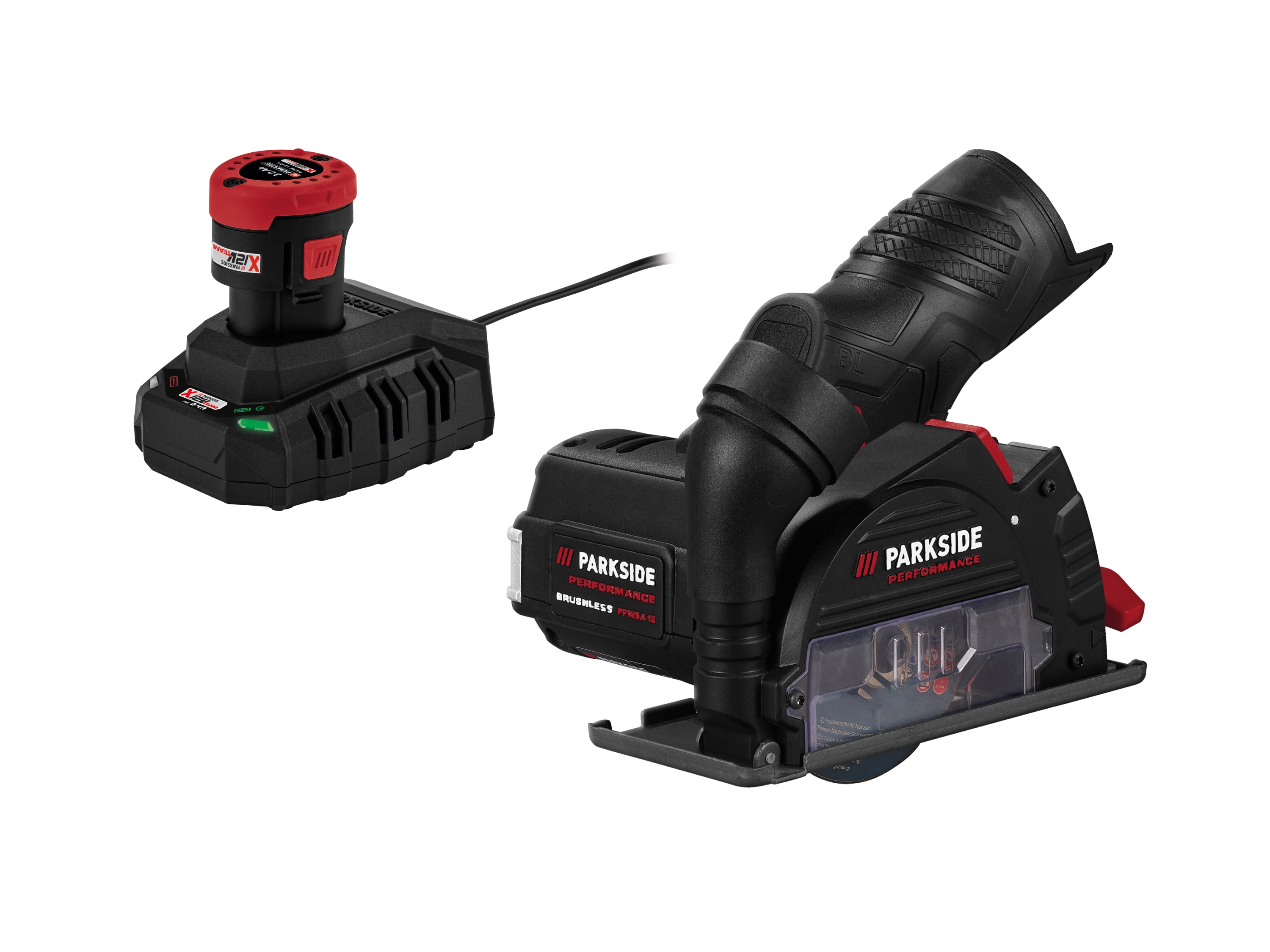 Zestaw Akumulatorowa szlifierka kątowa, 12 V z akumulatorem, 2 Ah i ładowarką, 2,4 A