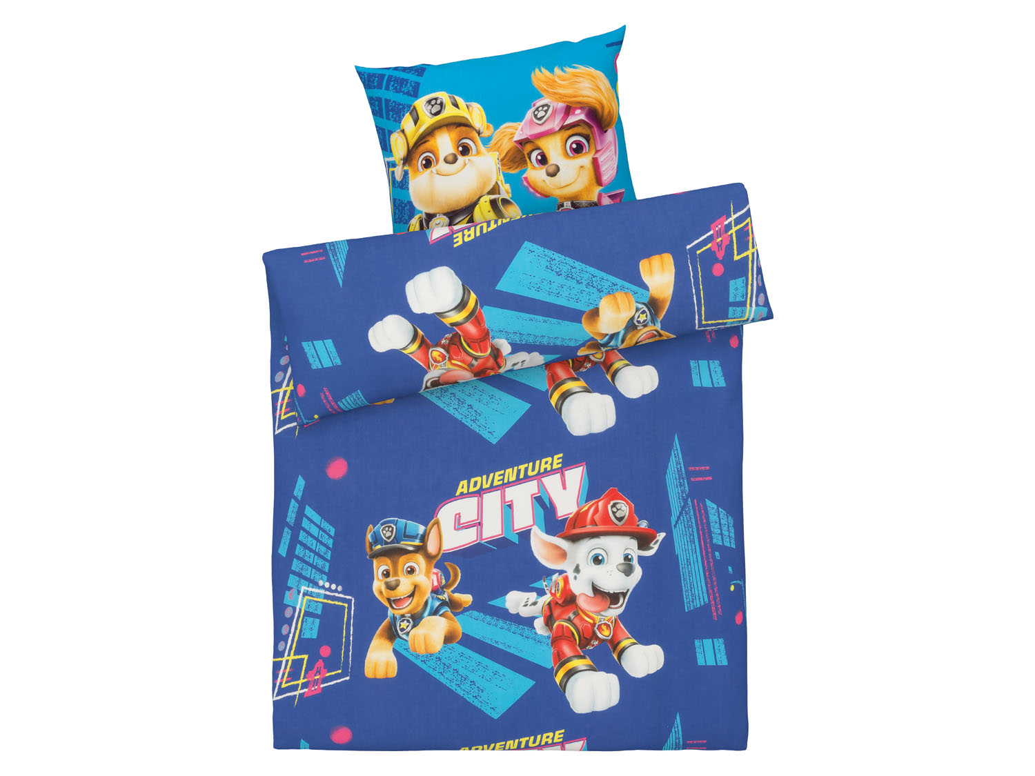 Pościel dziecięca z kolekcji Psi Patrol, 140 x 200 cm Neutralny