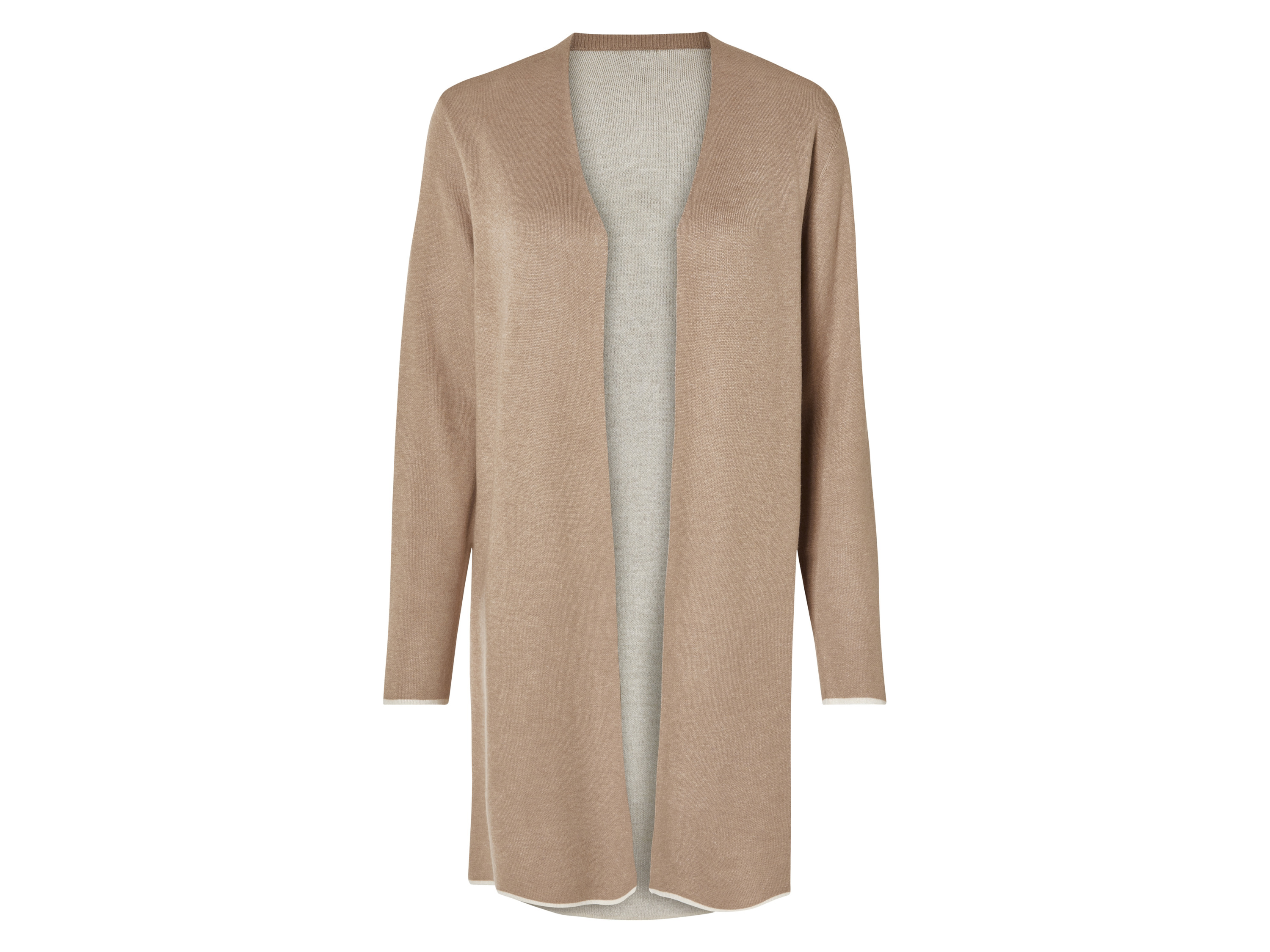 esmara Kardigan z cienkiej dzianiny damski Beżowy, M 40/42
