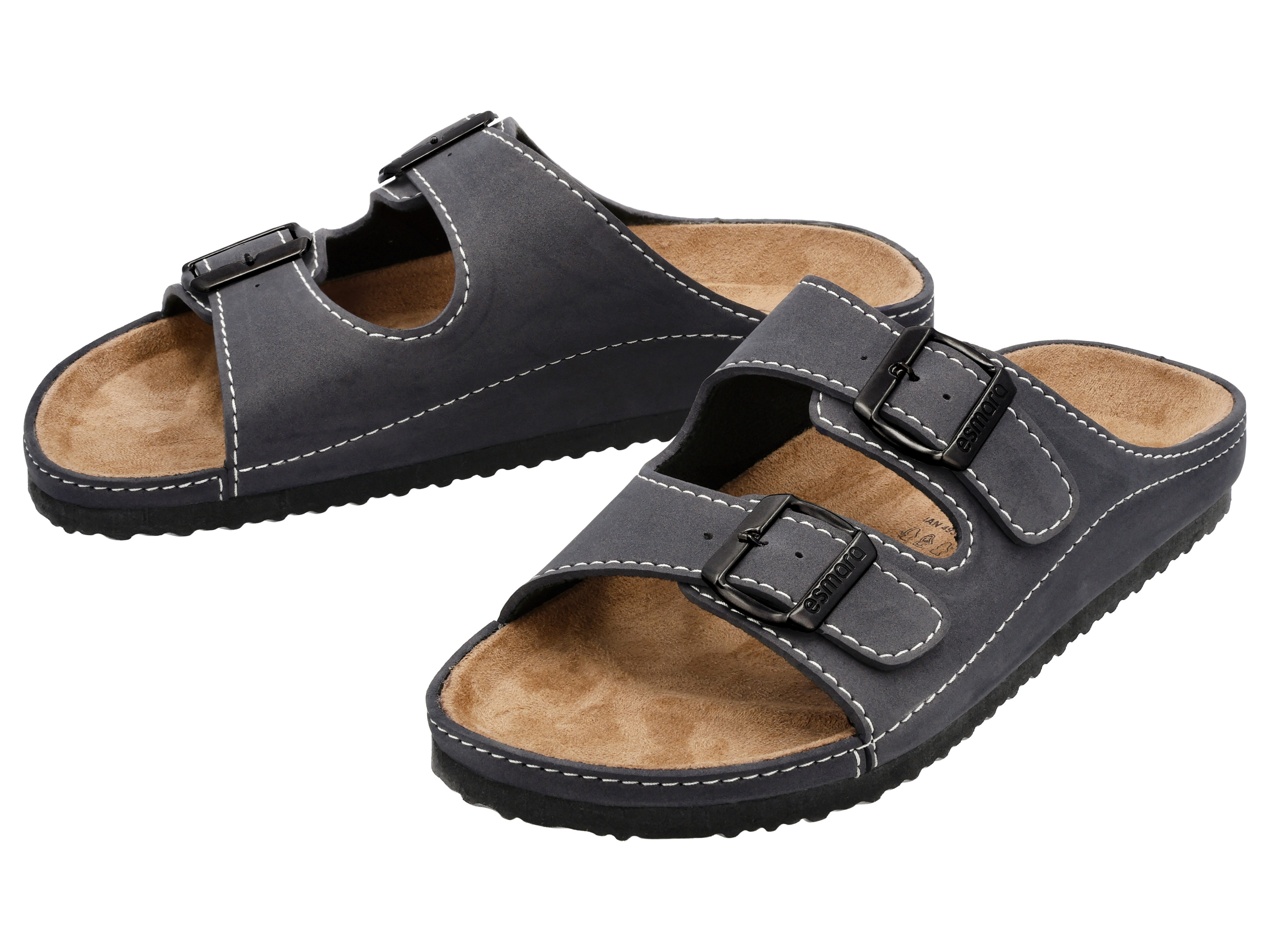 esmara Klapki męskie Granatowy, 43