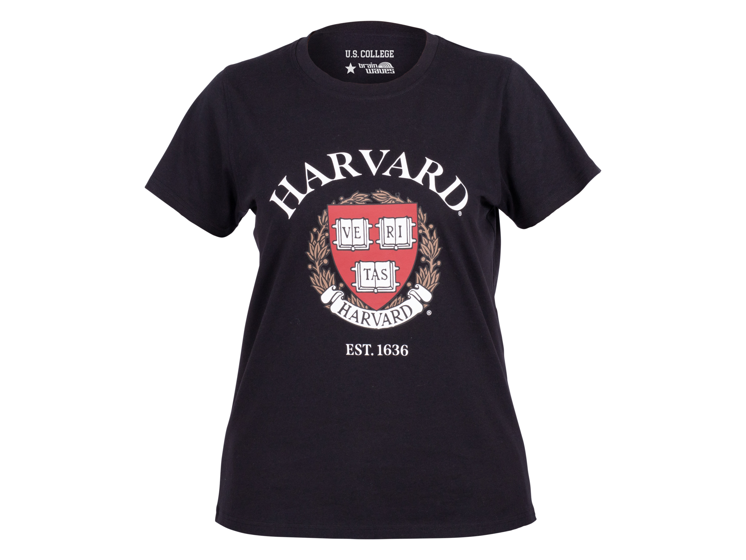 T-shirt damski US College Sports z bawełną Harvard styl 2, M