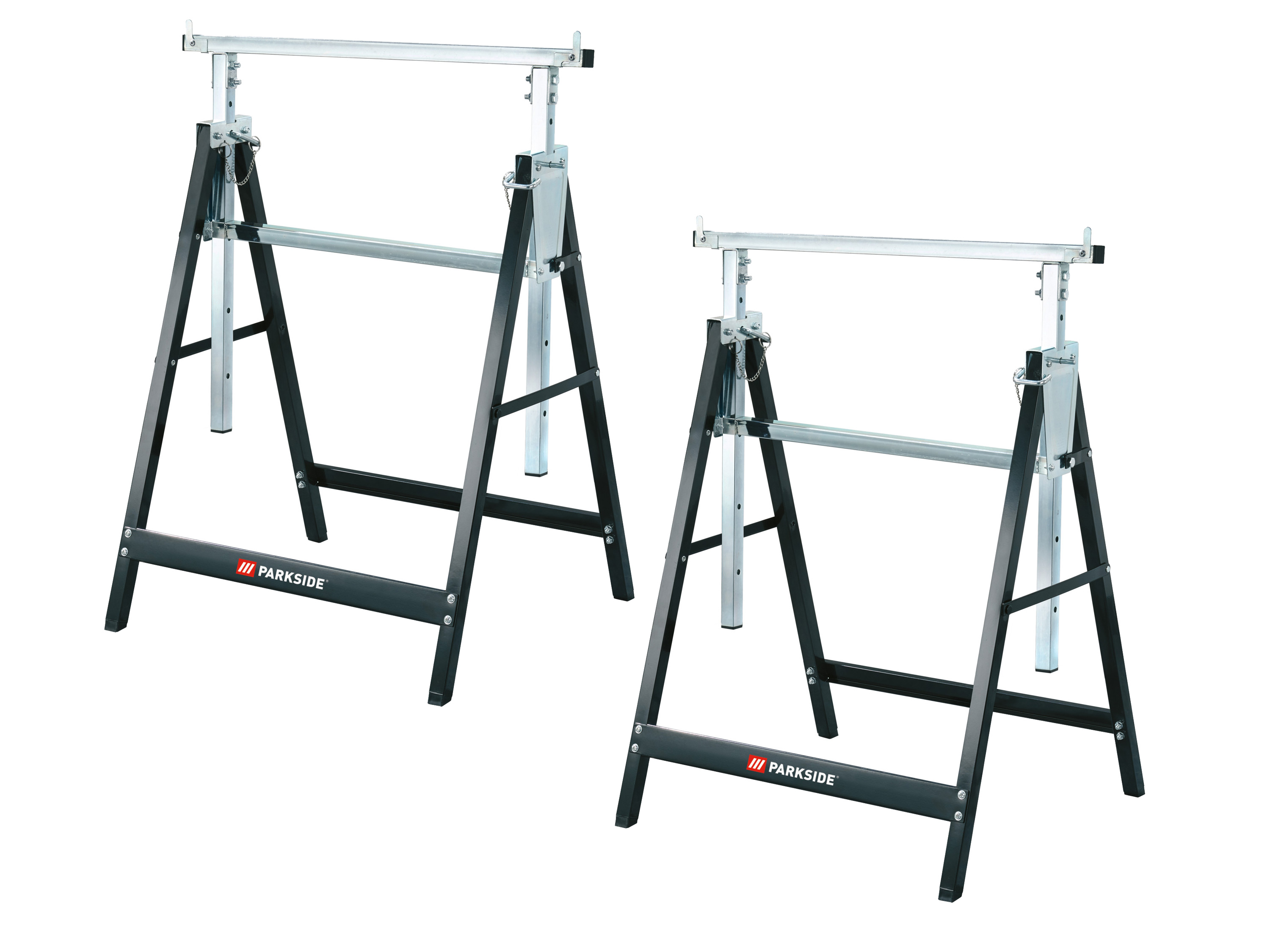 Koziołek warsztatowy z regulacją wysokości, 2 sztuki