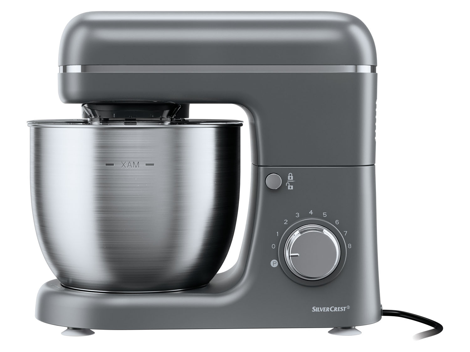 Silvercrest Kitchen Tools Robot kuchenny planetarny SKM 600 C2, 600 W, antracyt