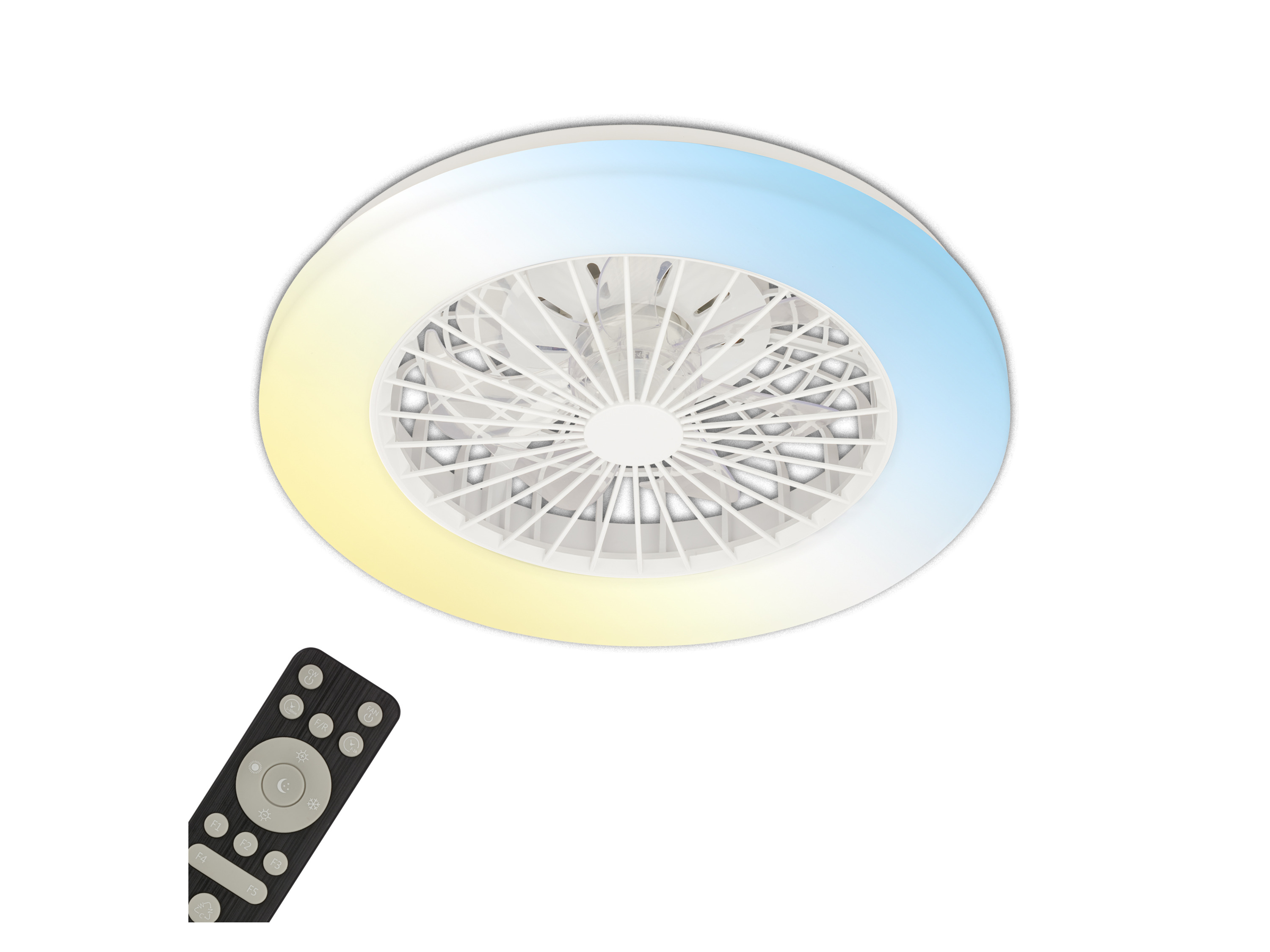 Briloner Wentylator sufitowy z oświetleniem Led. Biały