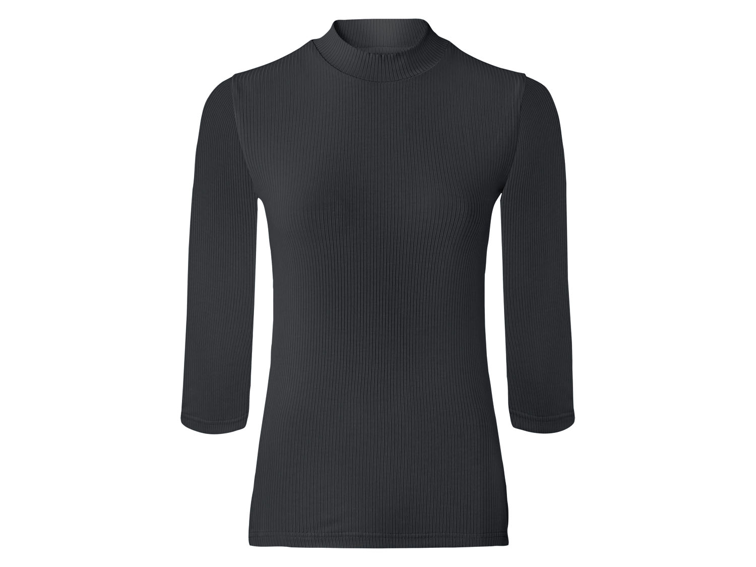 esmara Bluzka damska z rękawem 3/4, z wiskozy Czarny, S36/38