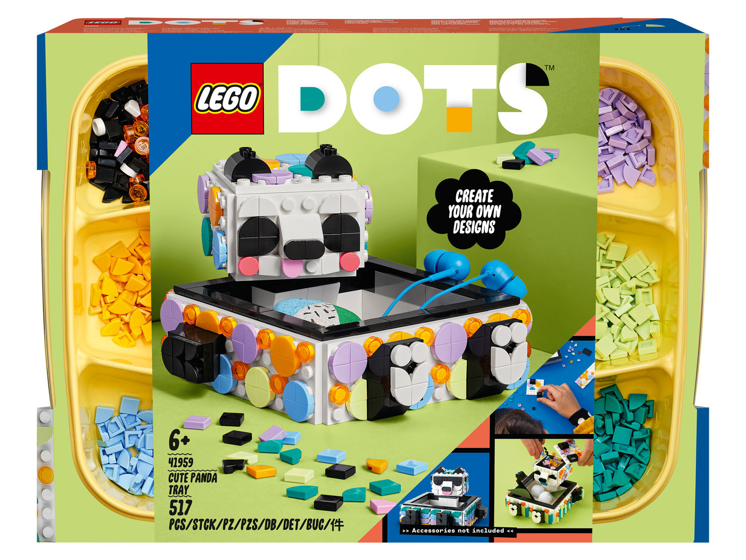 Lego DOTs 41959 Pojemnik z uroczą pandą