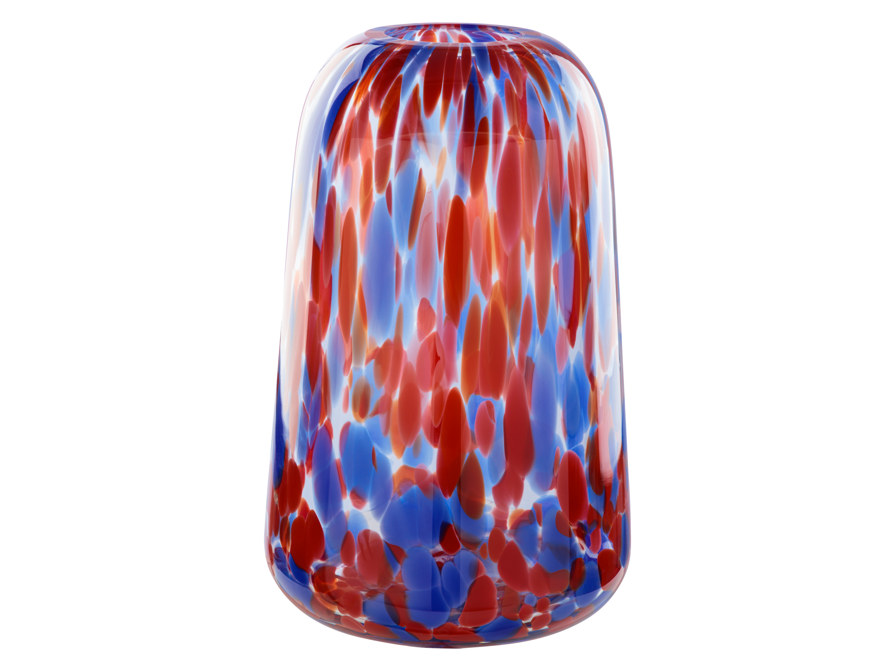 Livarno home Wazon szklany Niebieski/czerwony