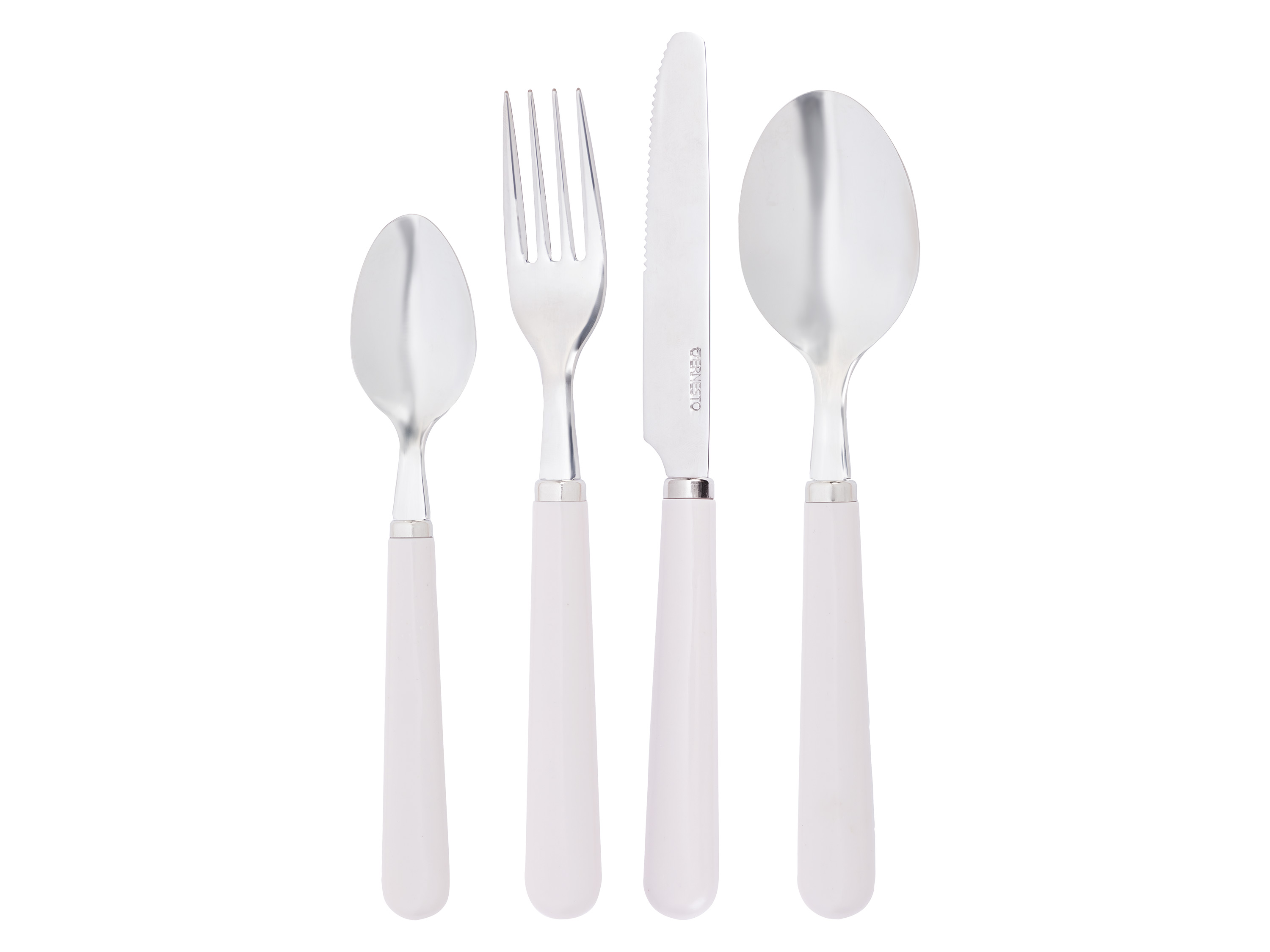 Ernesto Komplet sztućców ze stali nierdzewnej, 24 elementy Beżowy