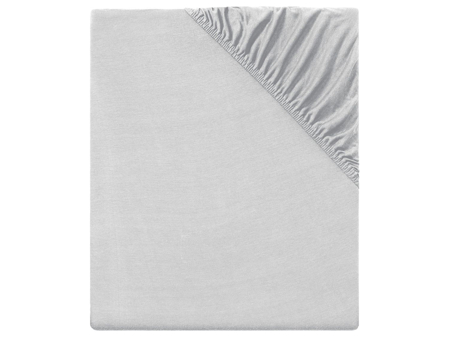 meradiso Prześcieradło satynowe z gumką, 140-160 x 200 cm Szary