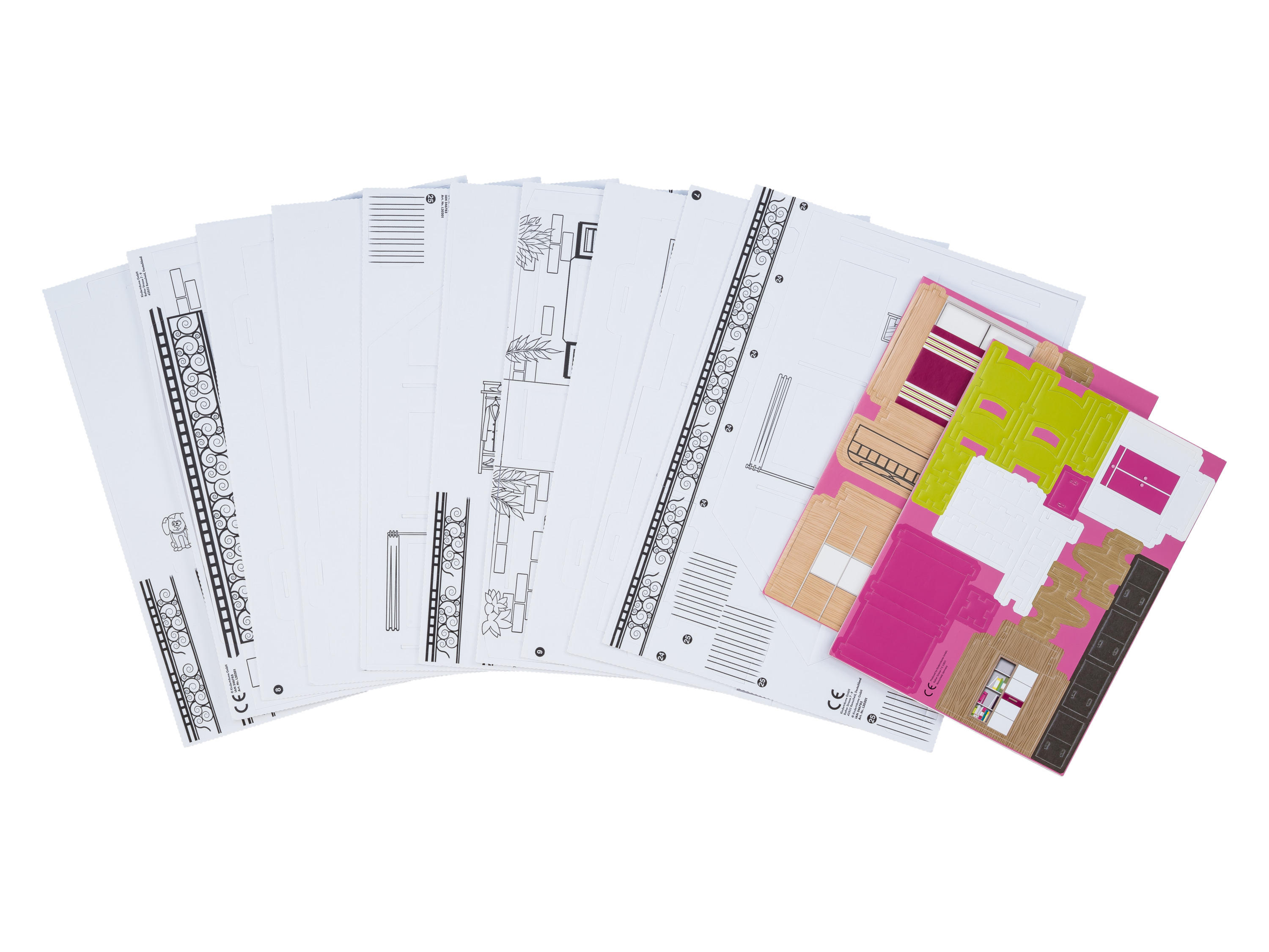 crelando Zestaw plastyczny - domek dla lalek