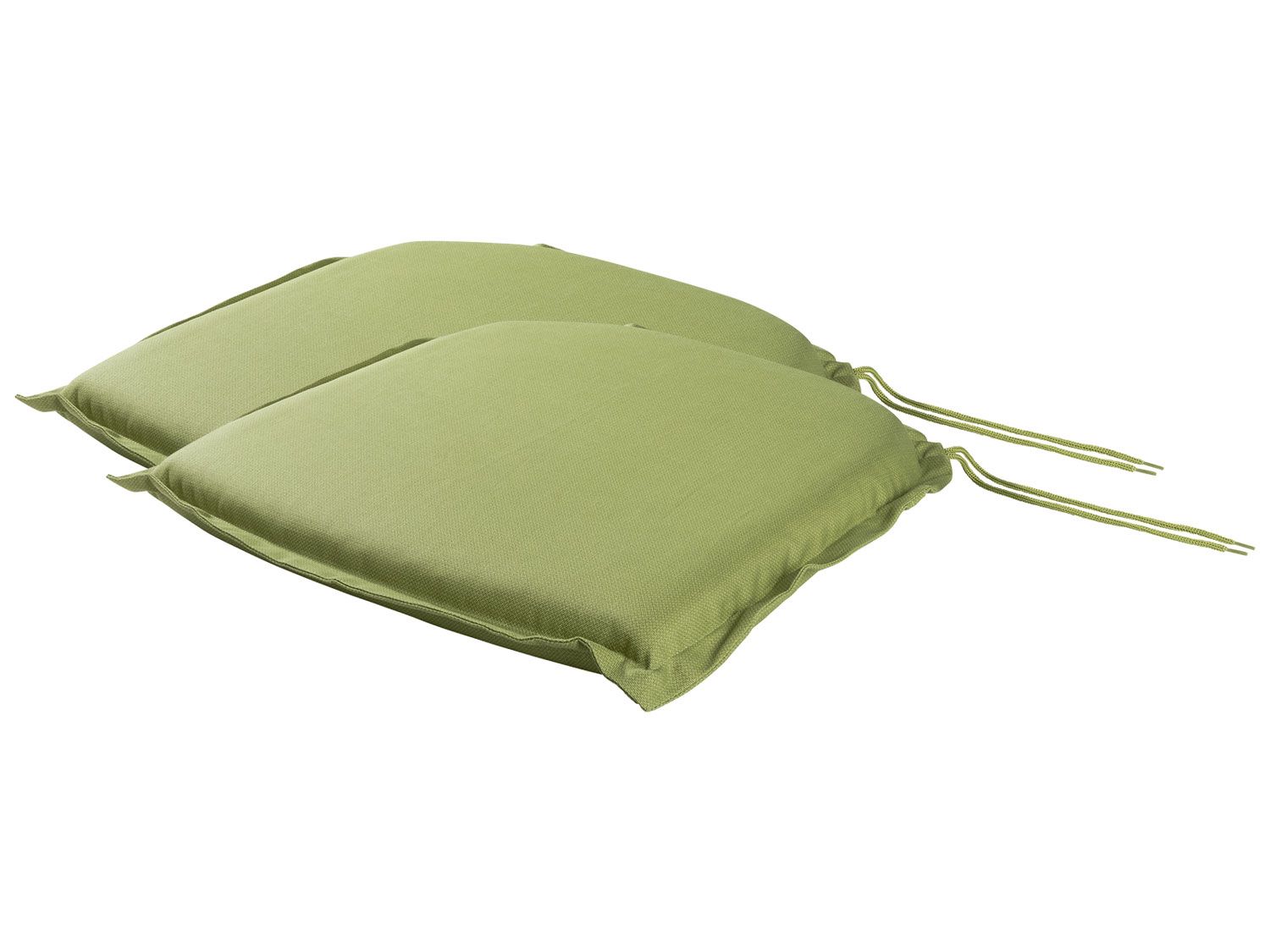 florabest Poduszki z bawełny na krzesło ogrodowe, 44 x 47 cm, 2 sztuki Zielony