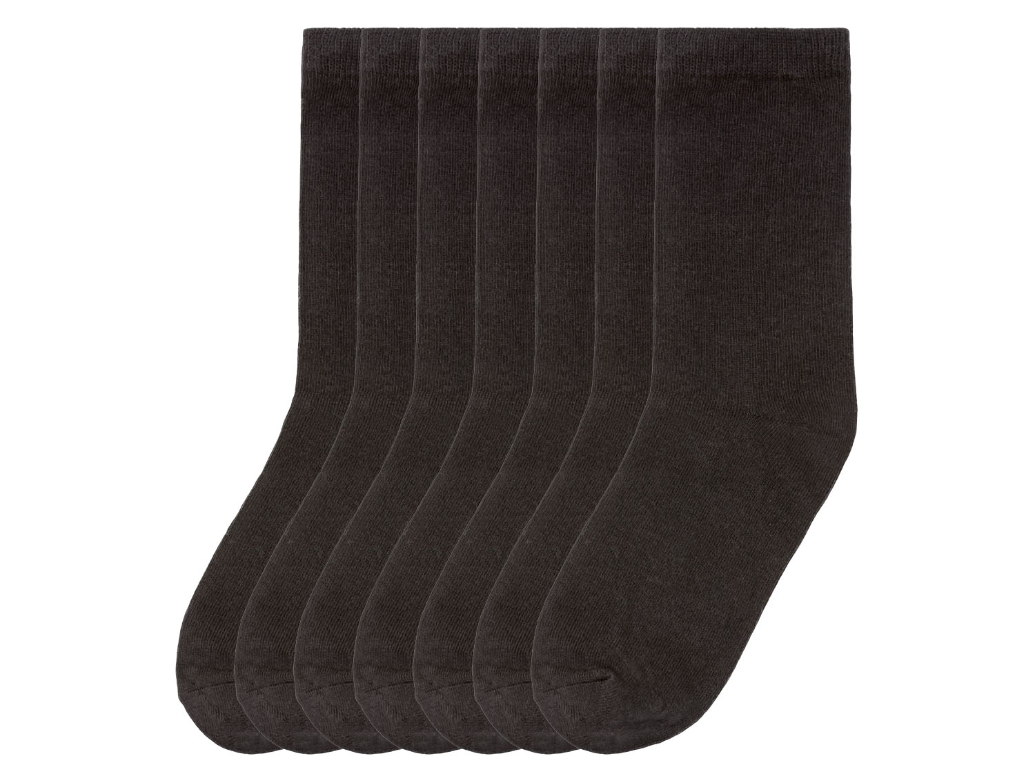 pepperts! Skarpetki dziecięce z bawełną organiczną, 7 par Czarny, 35/38