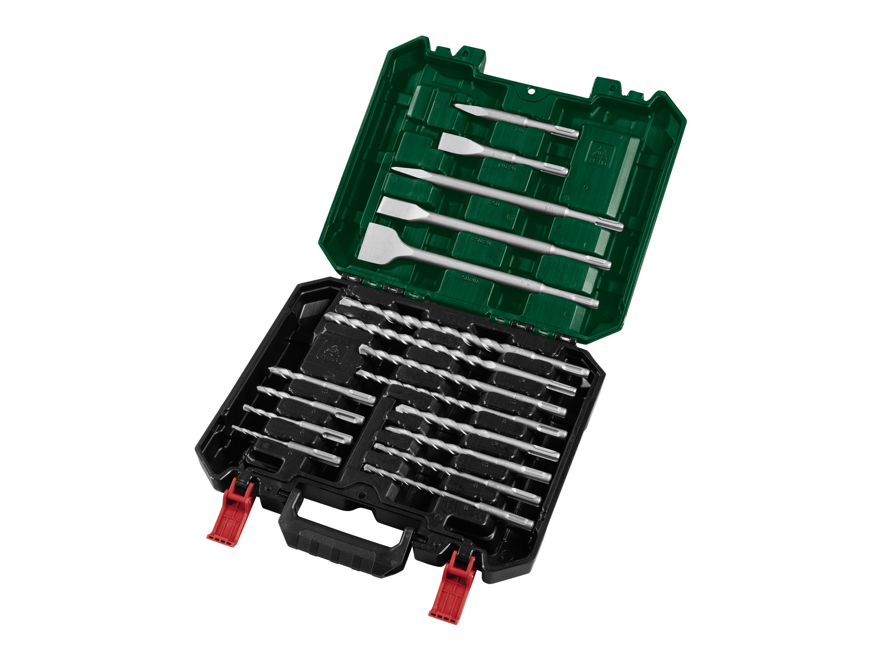 Parkside Zestaw wierteł i dłut SDS-Plus, 17 elementów