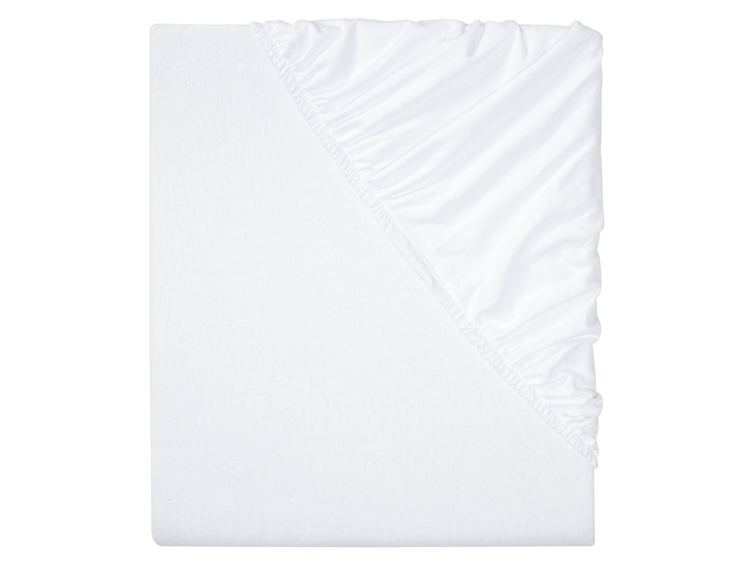 Livarno home Prześcieradło z delikatnej flaneli z gumką 140–160 x 200 cm Biały