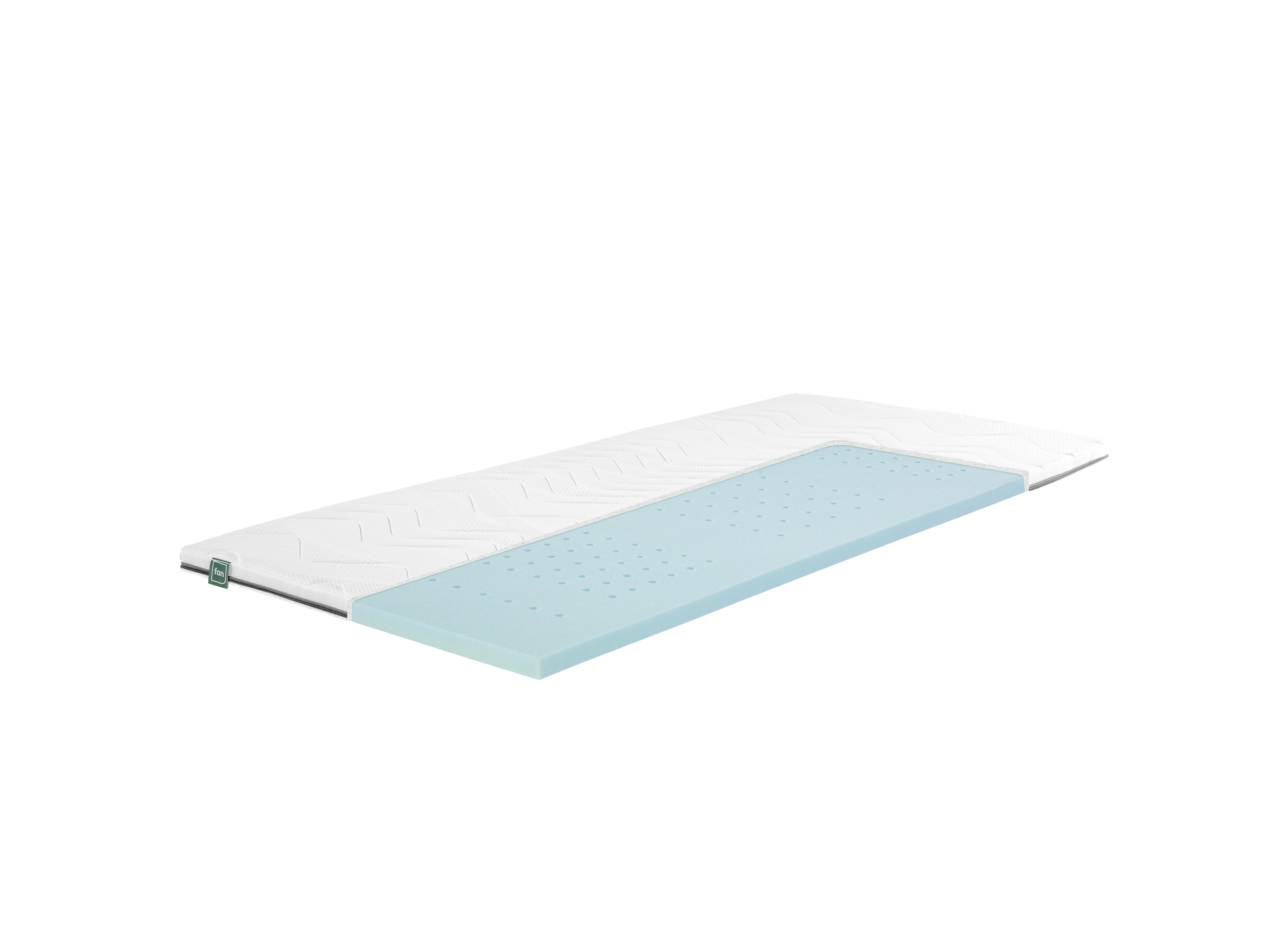 f.a.n. 7-strefowy topper z pianki hybrydowej, fan Flex Side Clima H2, 200 x 200 cm