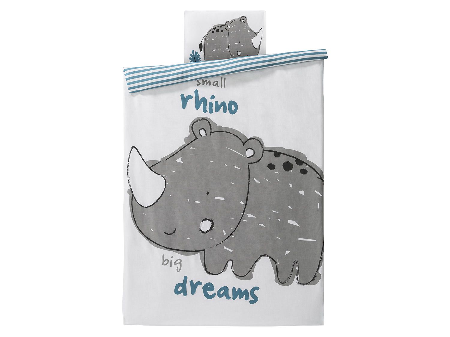 lupilu Komplet pościeli dziecięcej, 100 x 135 cm Biały/ niebieski