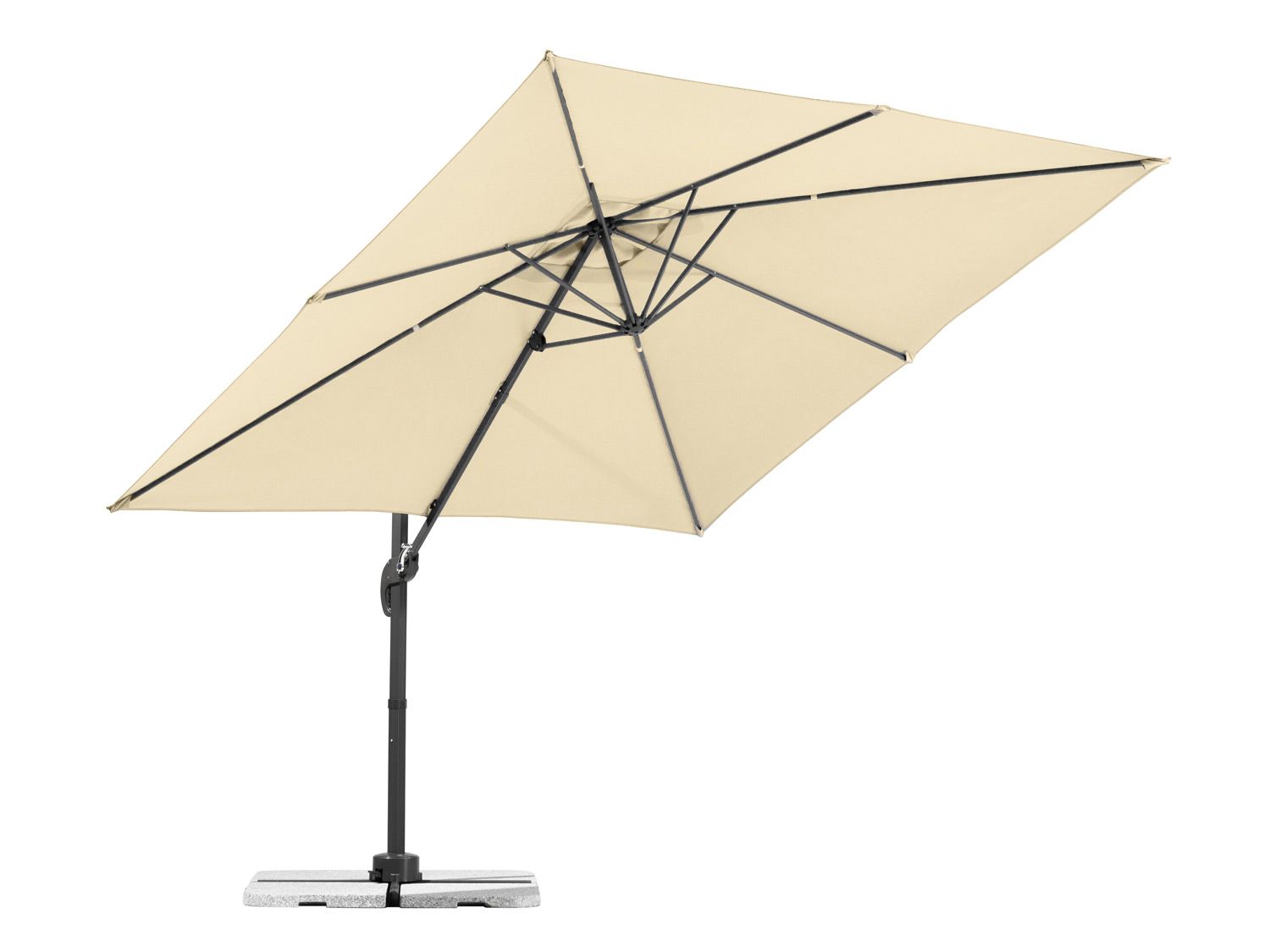 Schneider Parasol ogrodowy Valencia, 250 cm Naturalny