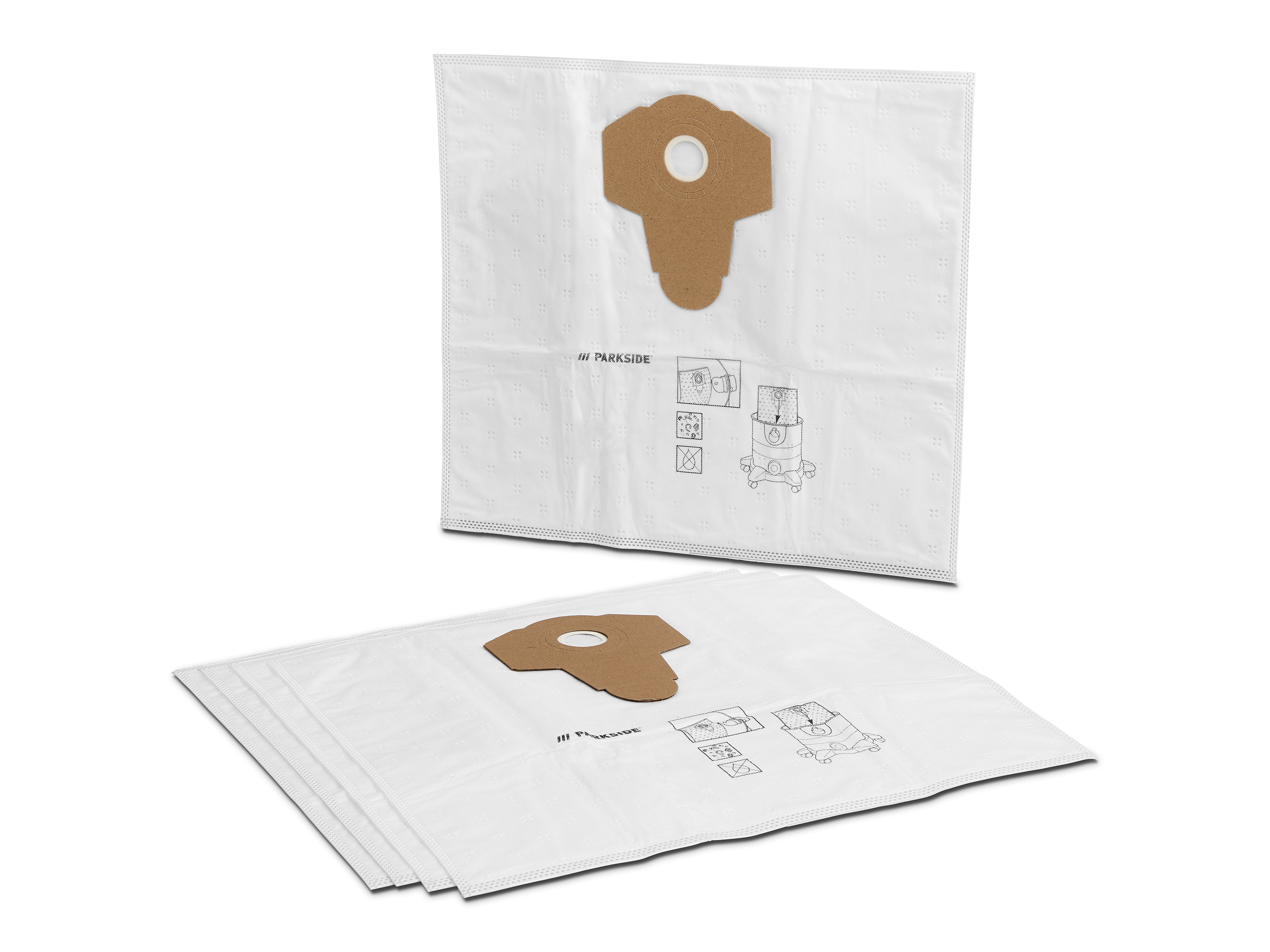 Parkside Worki filtracyjne do odkurzaczy na mokro/sucho, 20 L Worki z włókniny