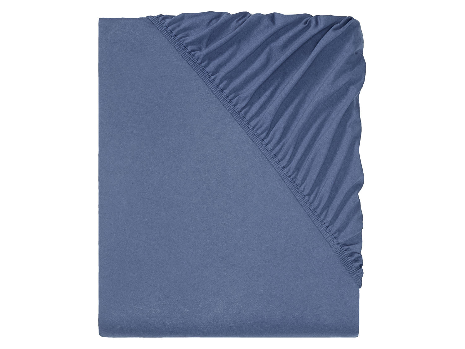 Livarno home Prześcieradło z dżerseju z gumką, 90-100 x 200 cm Niebieski