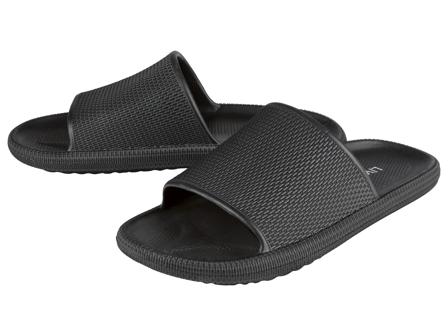 Livergy Klapki kąpielowe męskie 46/47, Czarny