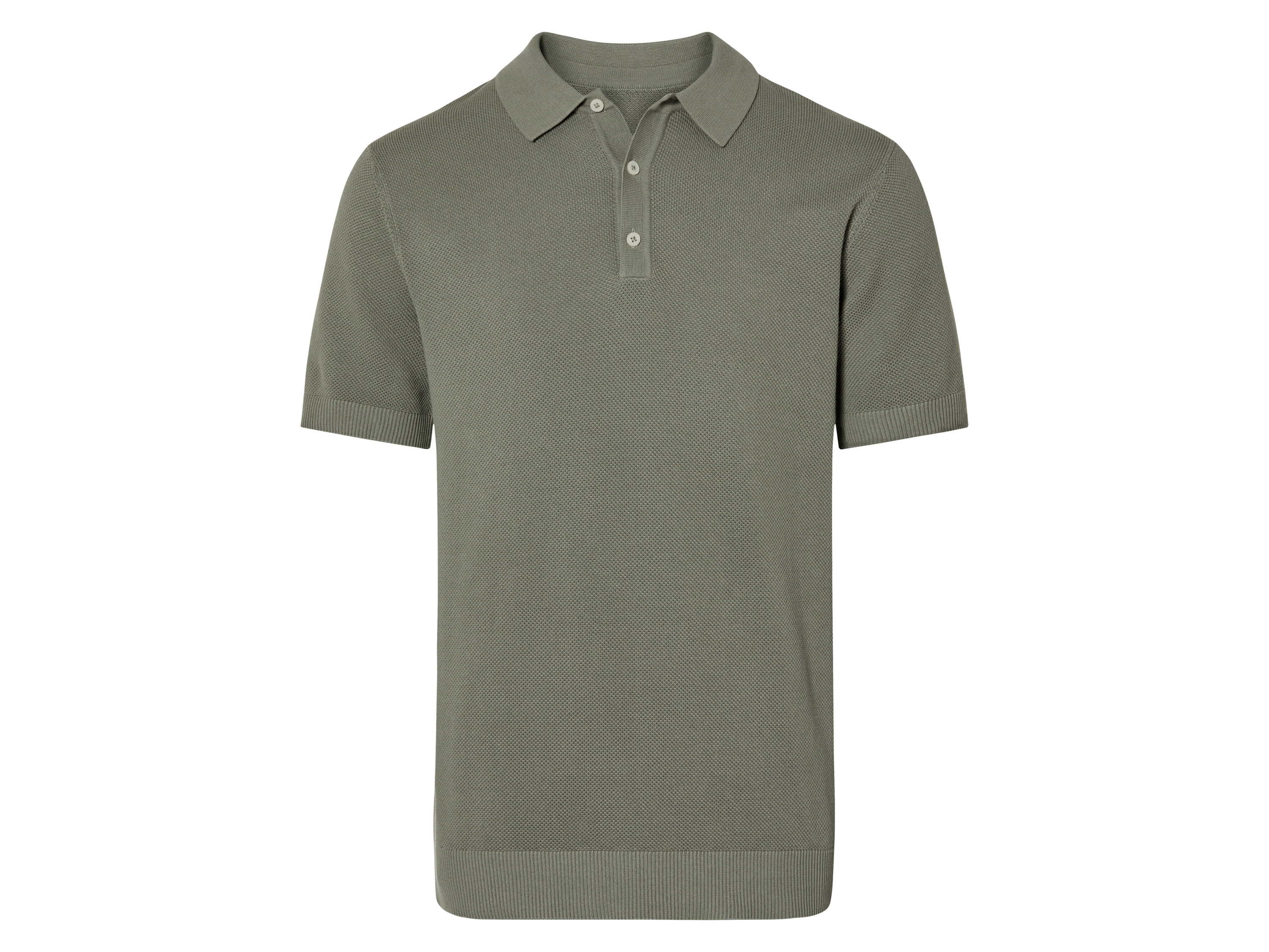 esmara Men Koszulka polo premium męska z bawełny Khaki, S 44/46