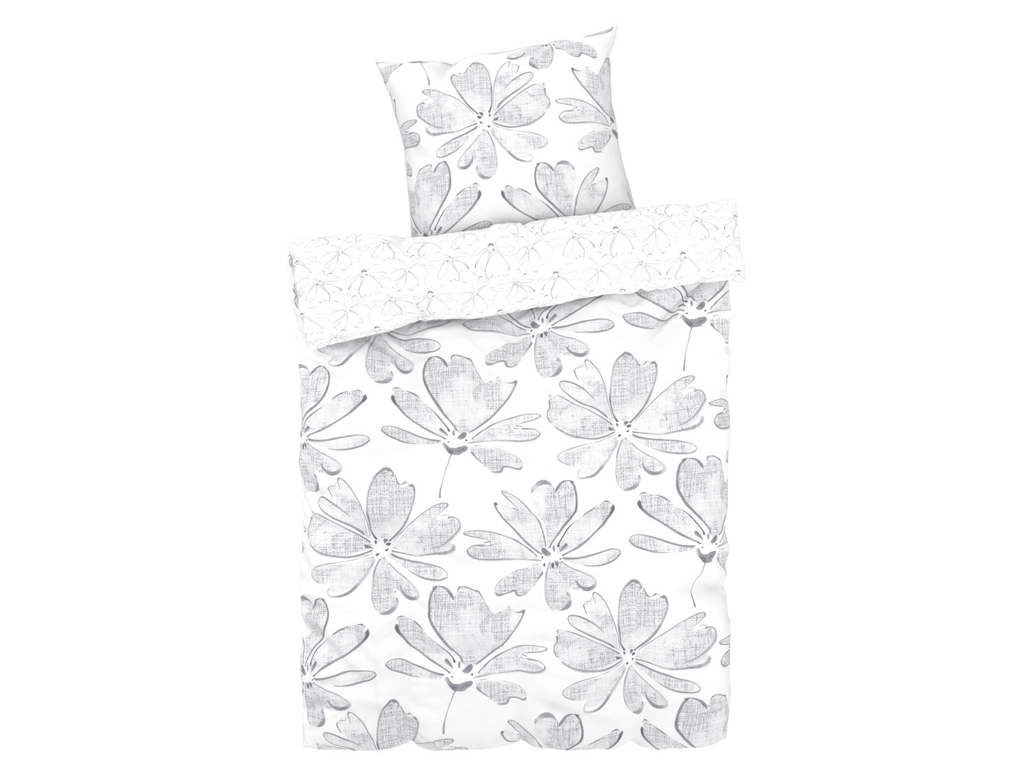 Livarno home Pościel bawełniana renforcé, 140 x 200 cm Kwiaty