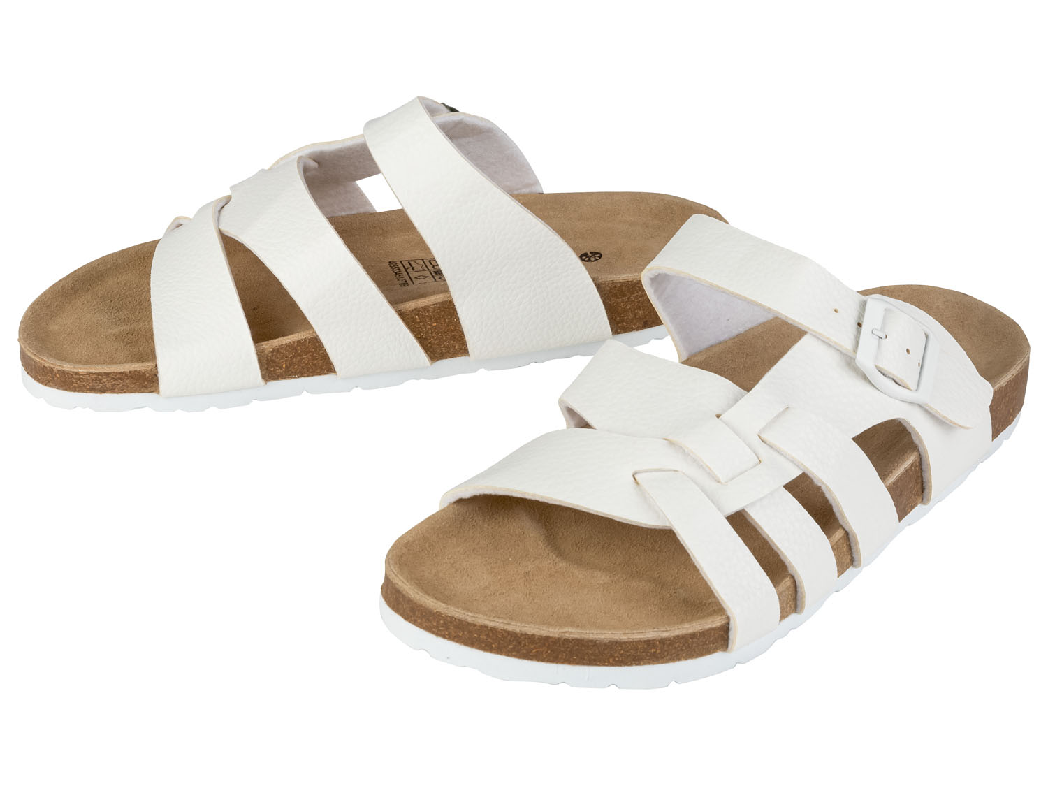 esmara Klapki damskie anatomicznie uformowane, 1 para W stylu greckim/biały, 36