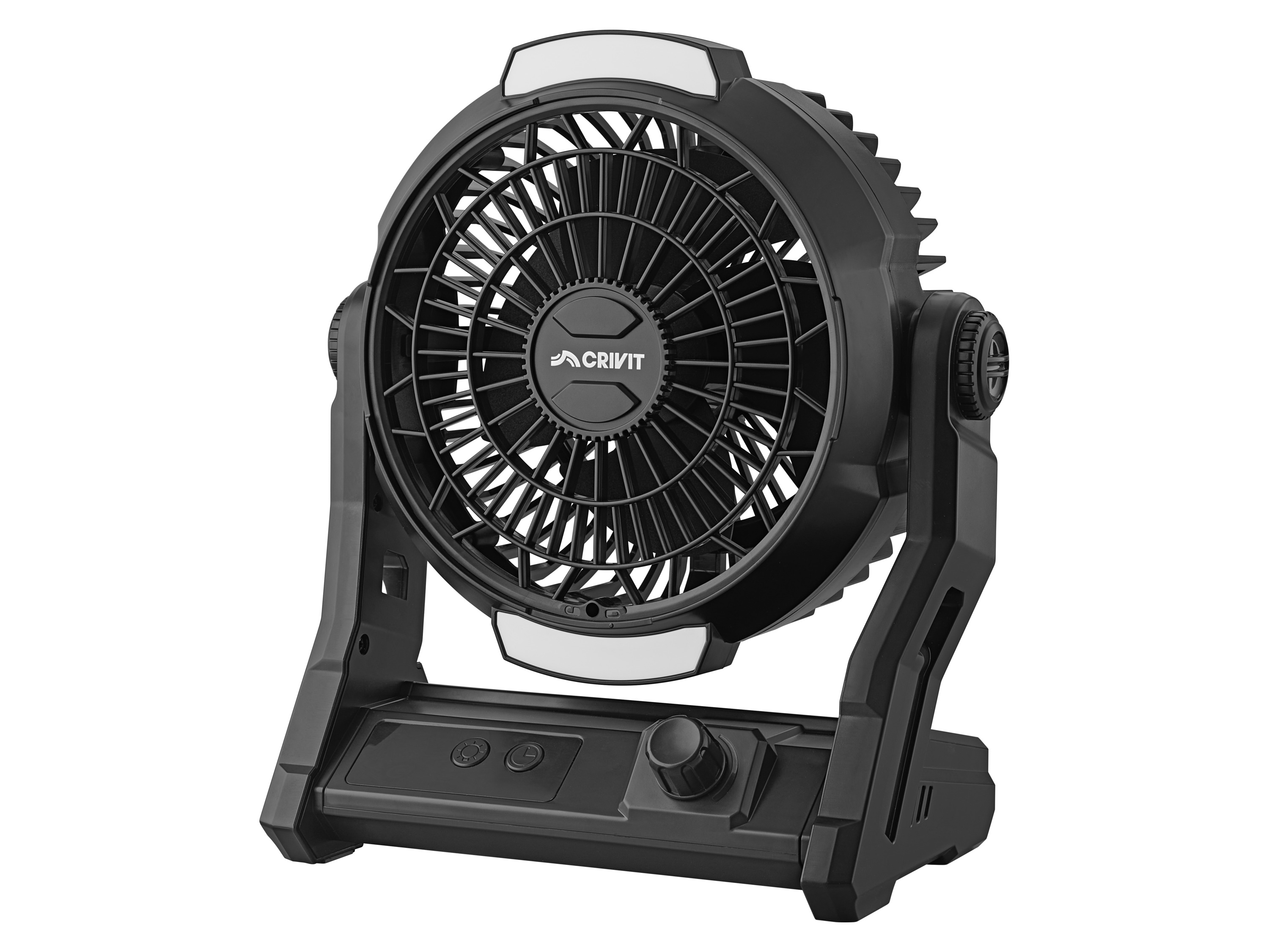 Crivit Wentylator kempingowy z wbudowanym oświetleniem