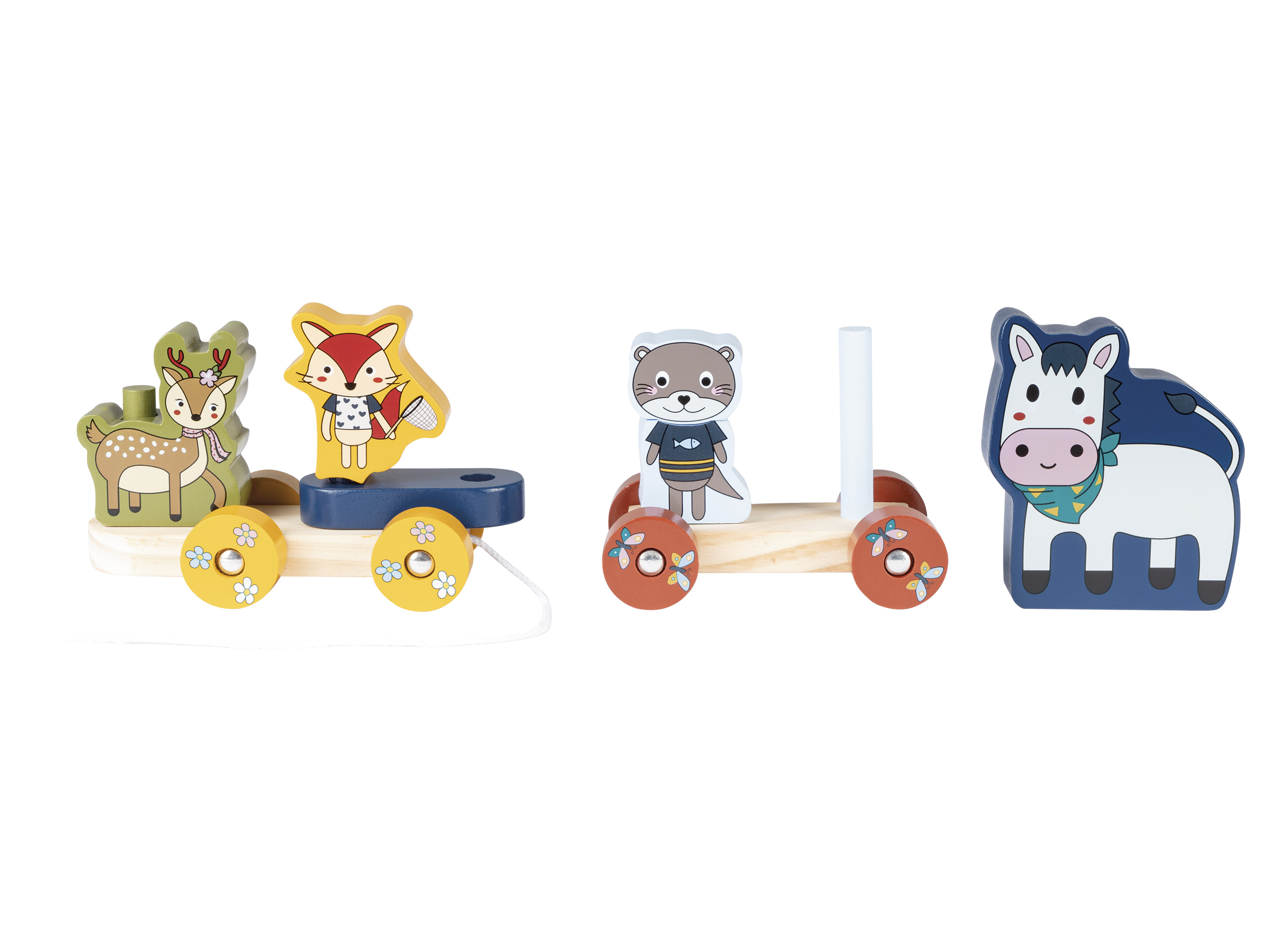 lupilu Zabawki motoryczne drewniane Parada zwierząt