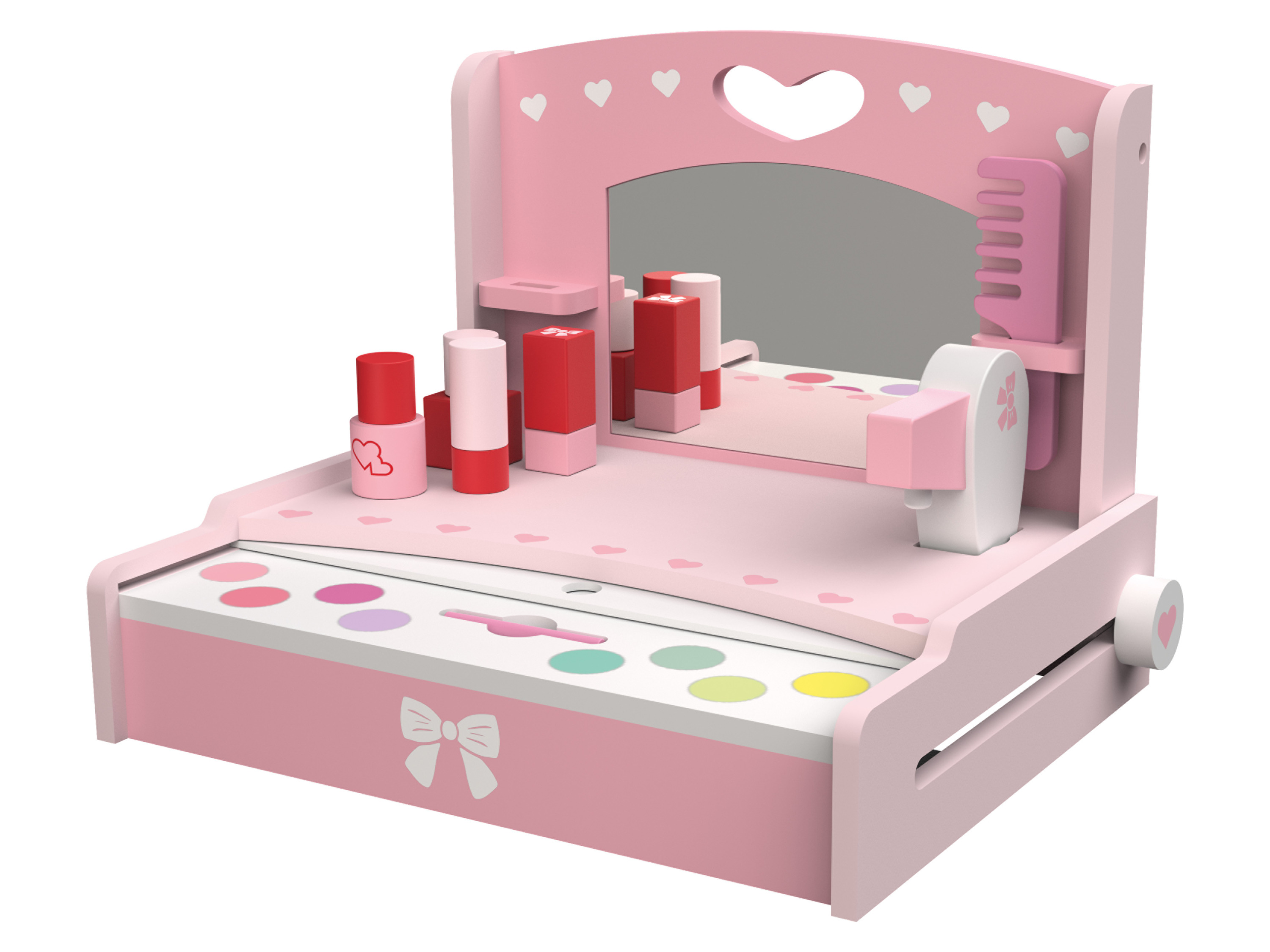 Playtive Drewniany zestaw do zabawy Kuchnia, Toaletka lub Warsztat Toaletka