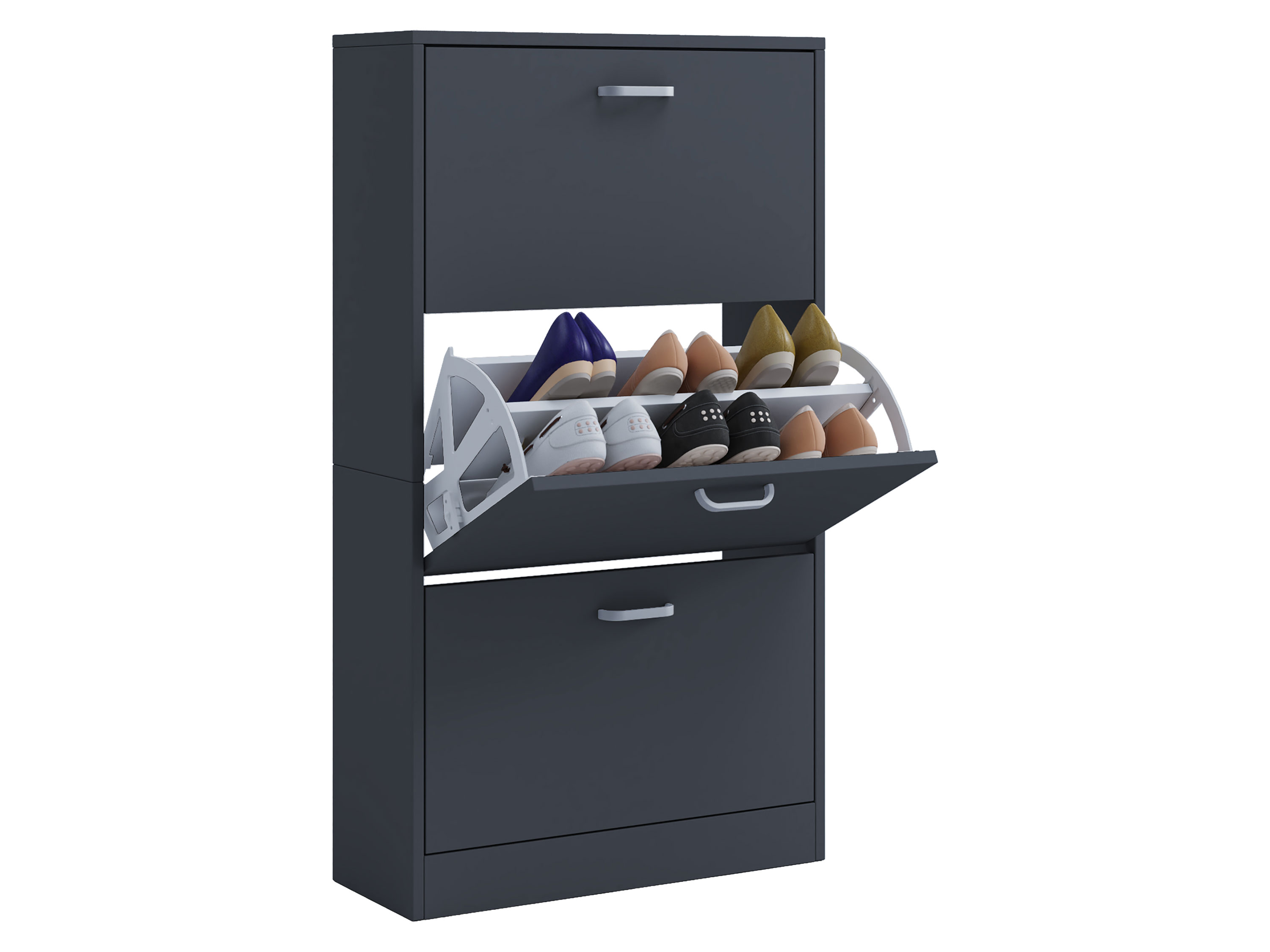 VCM Szafka na buty Sipos Antracytowy, L