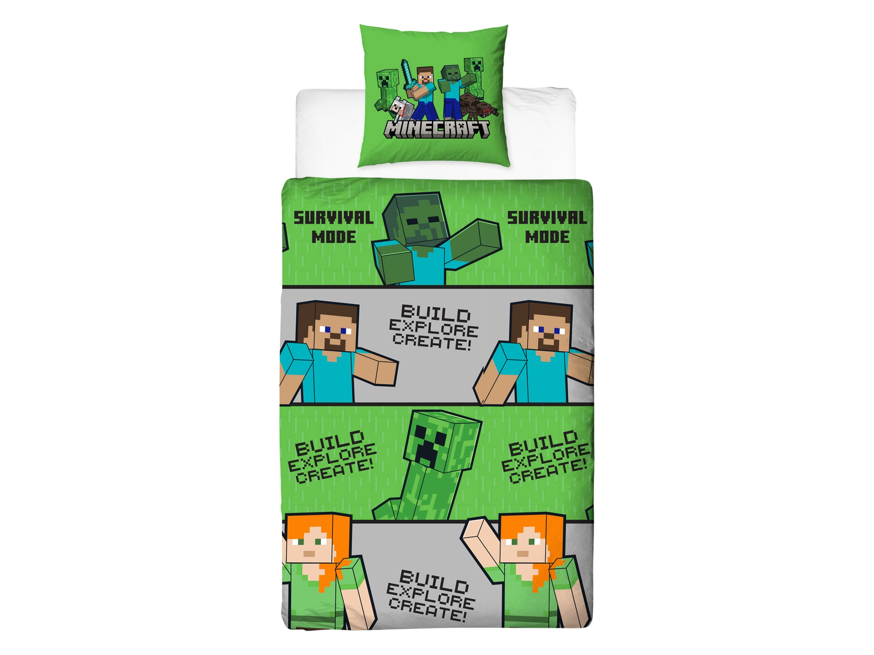 Dziecięca pościel dwustronna, 140 x 200 cm Minecraft