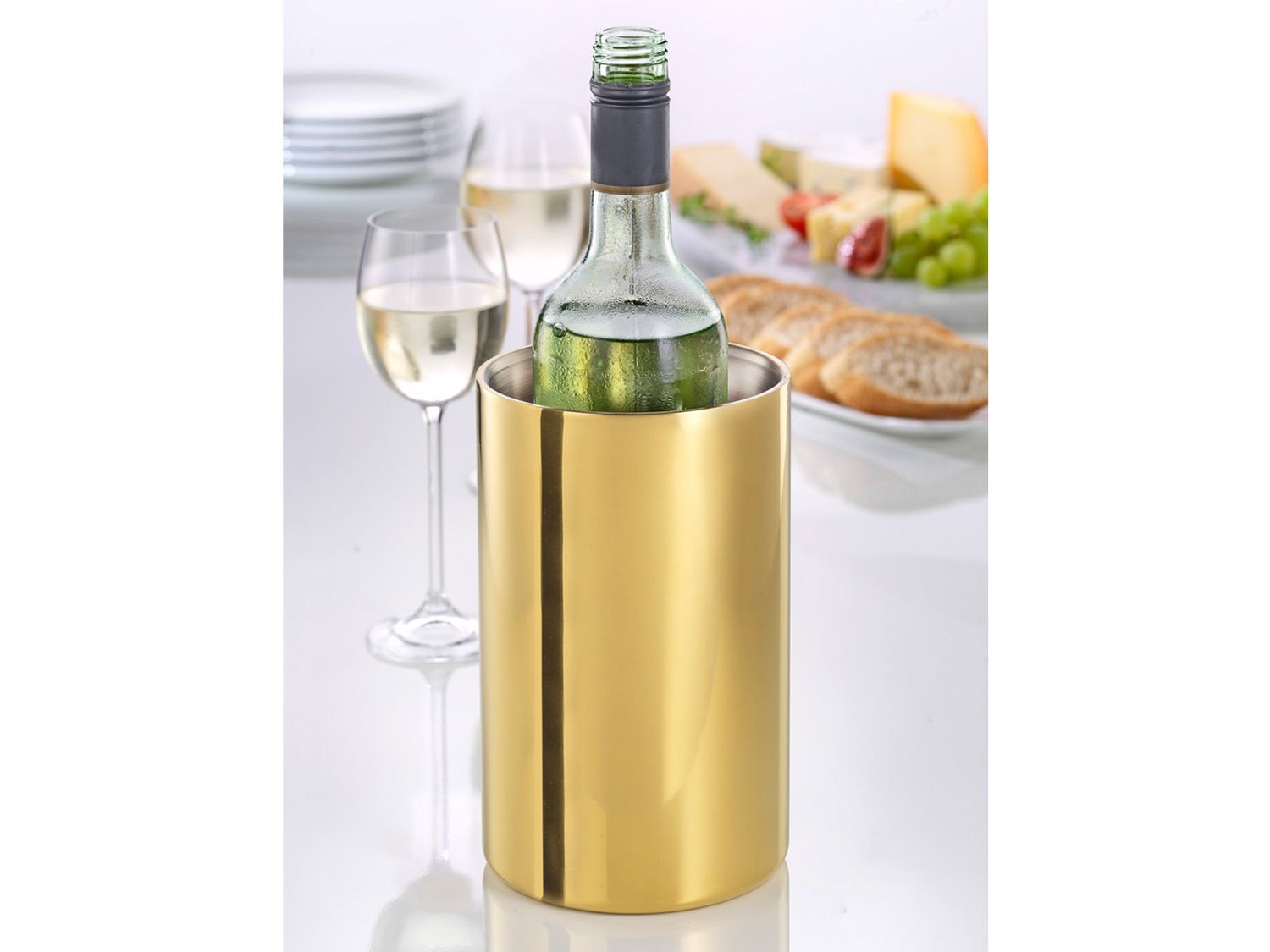 Esmeyer Chłodziarka do wina / Wazon ze stali nierdzewnej, ok. 1,6 l Złoty
