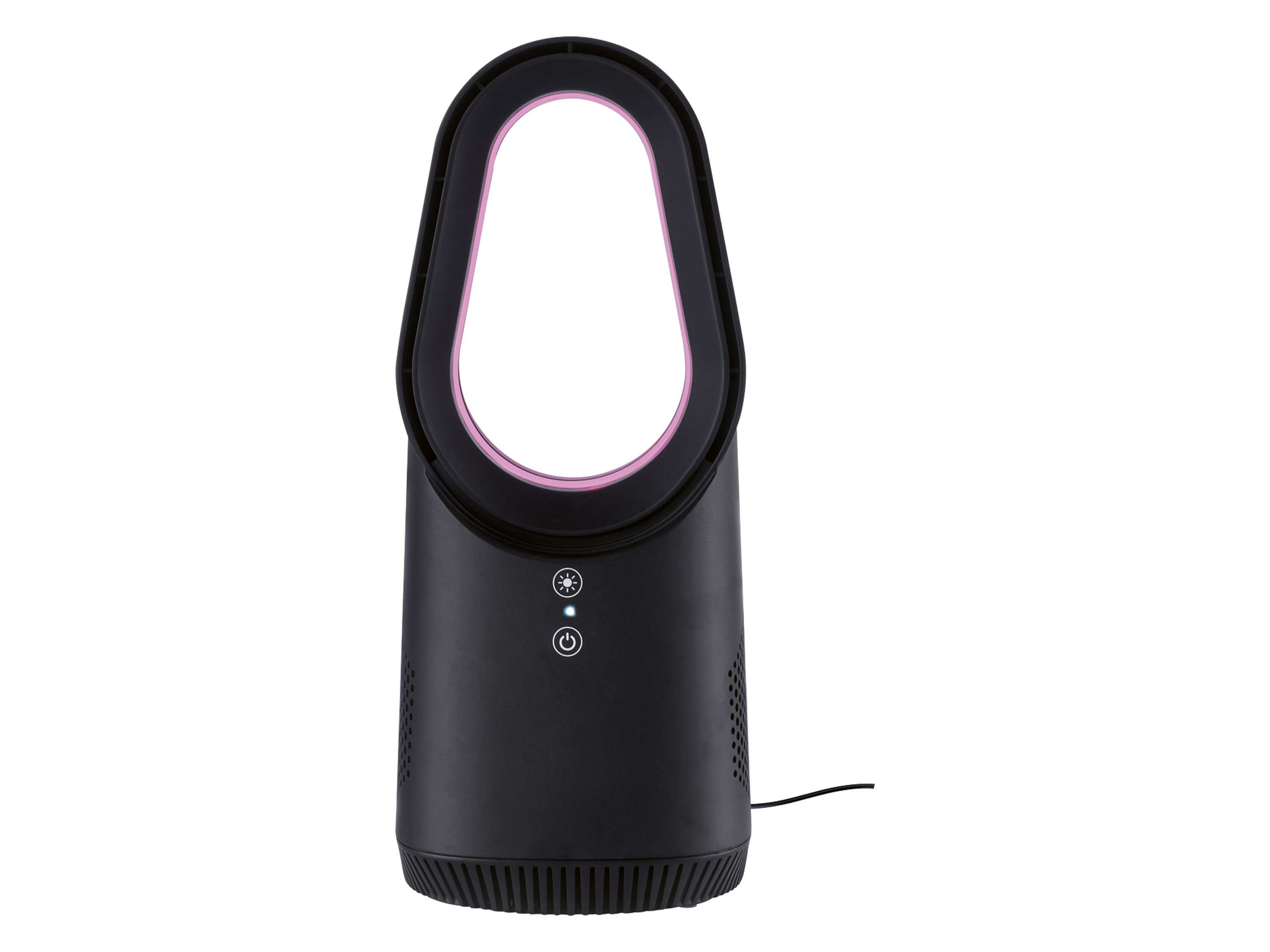 Silvercrest Wentylator stołowy bezłopatkowy Led, 6 W Czarny