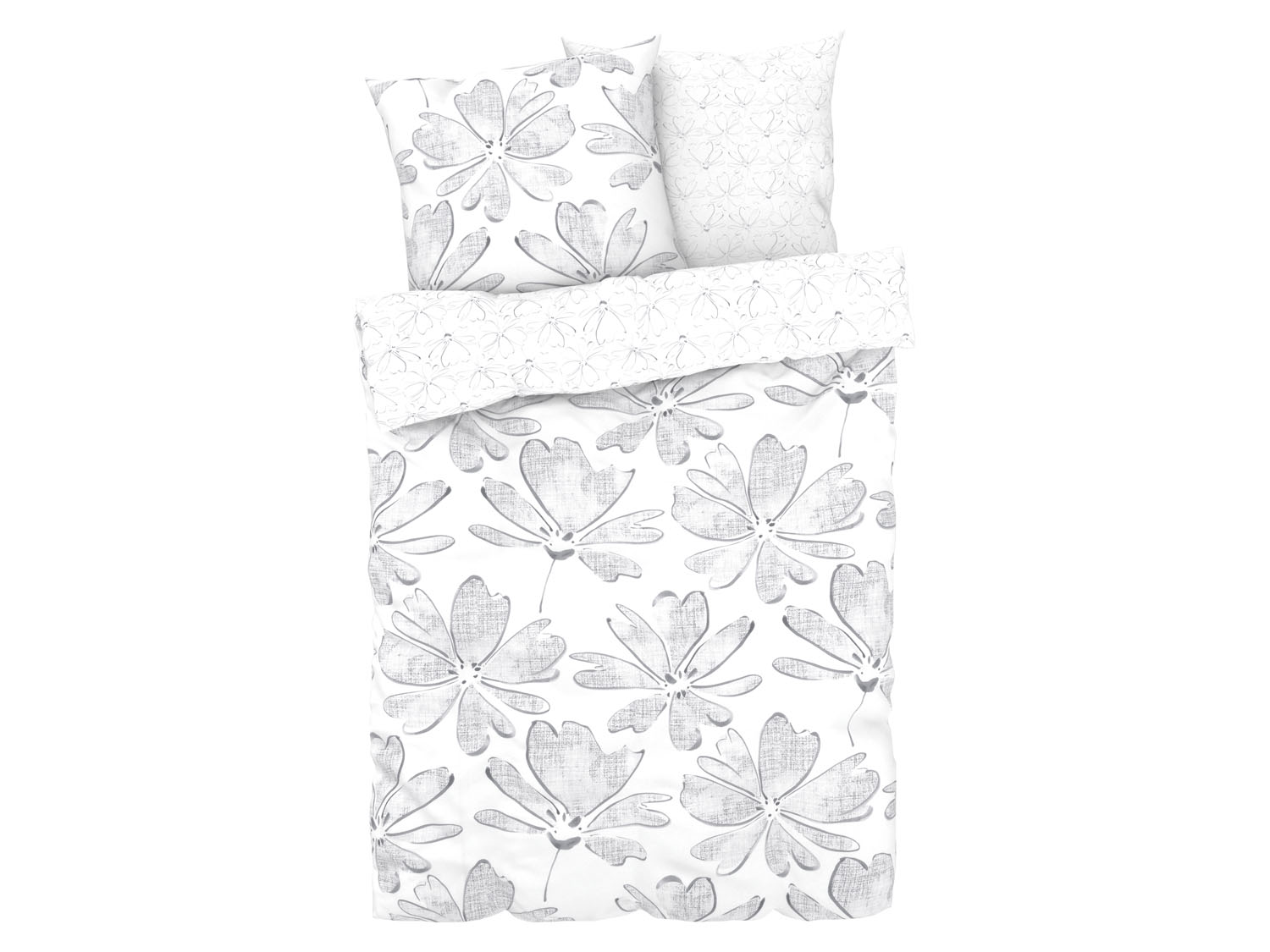 Livarno home Pościel bawełniana renforcé, 160 x 200 cm Kwiaty