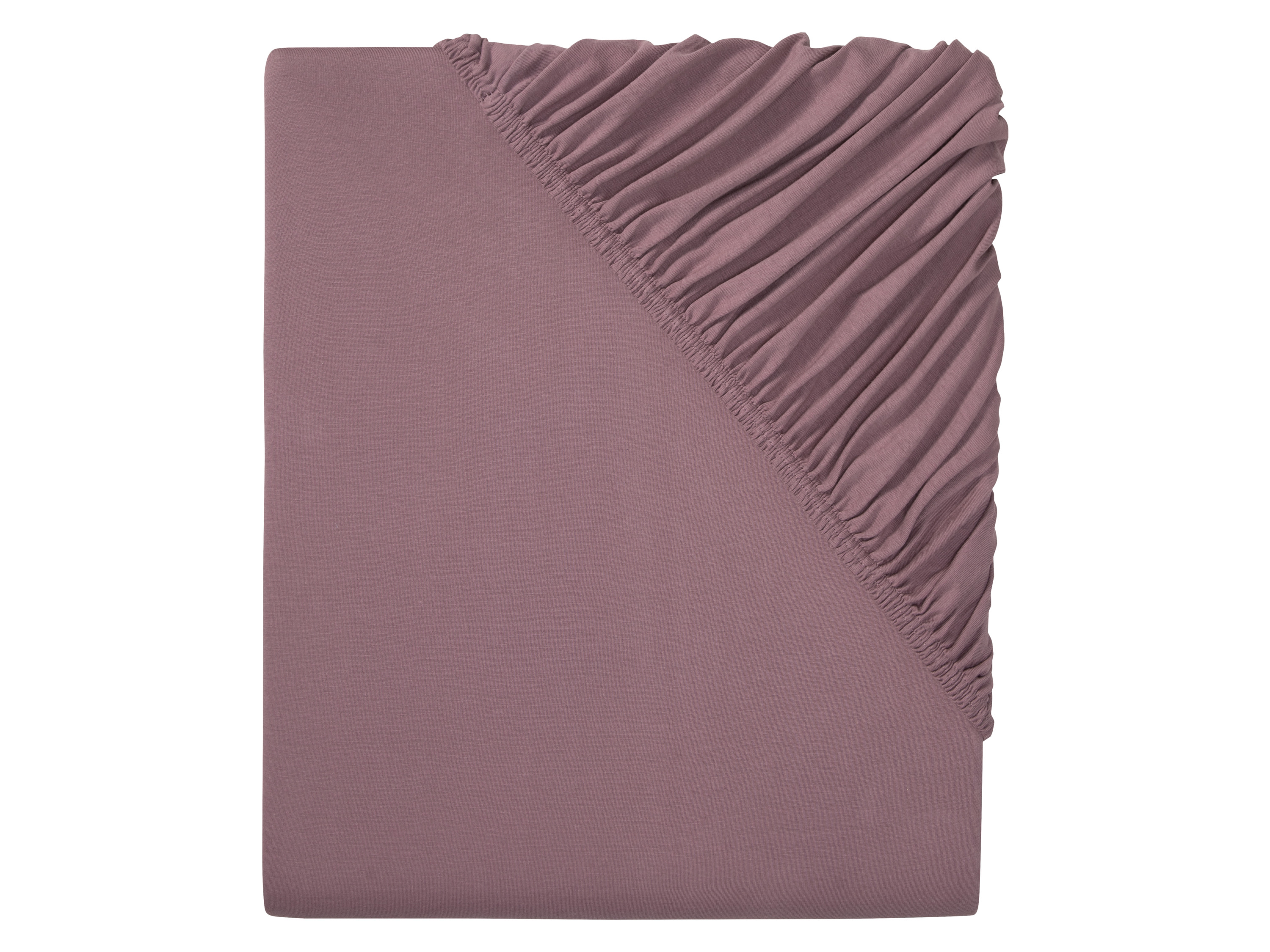 Livarno home Prześcieradło z dżerseju z gumką, 140-160 x 200 cm Ciemnoróżowy