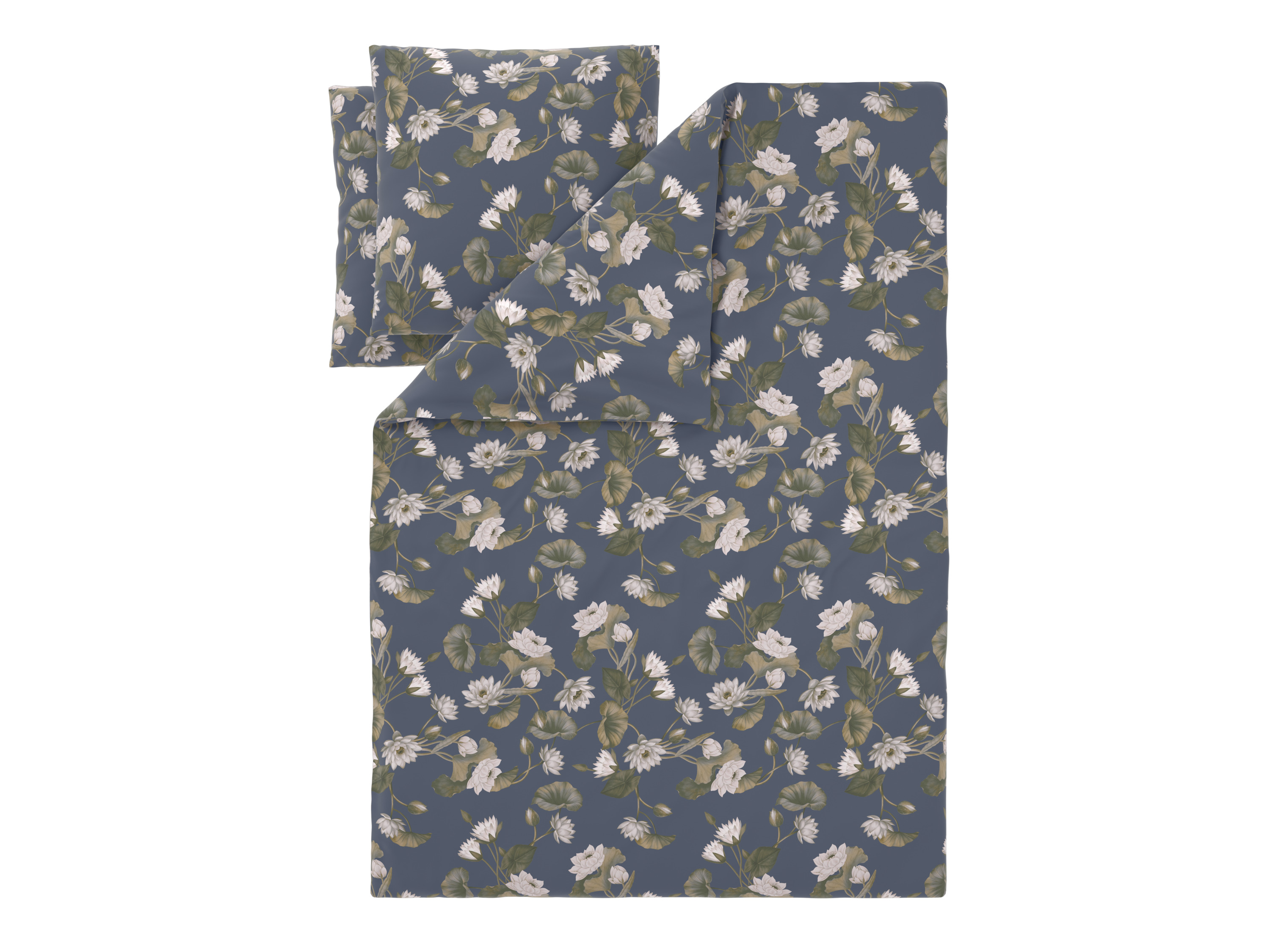 Livarno Pościel z mikrowłókna satynowego, 220 x 200 cm Szary w kwiaty