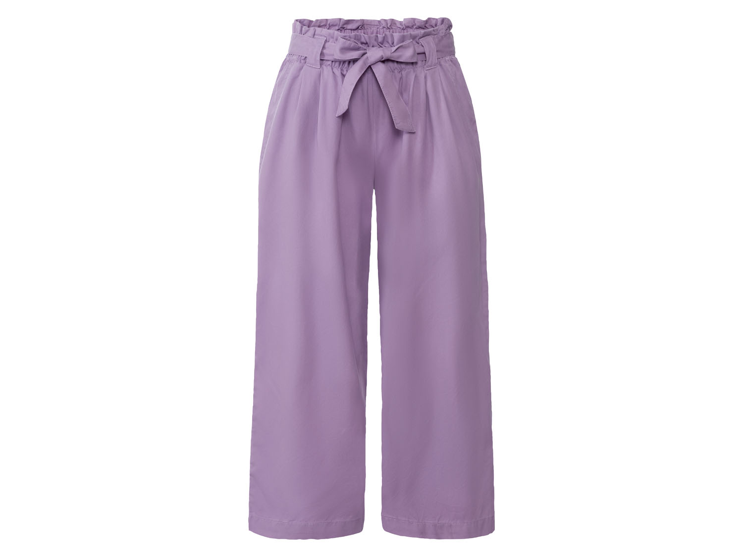 esmara Spodnie kuloty damskie, o kroju paper bag 42, Fioletowy