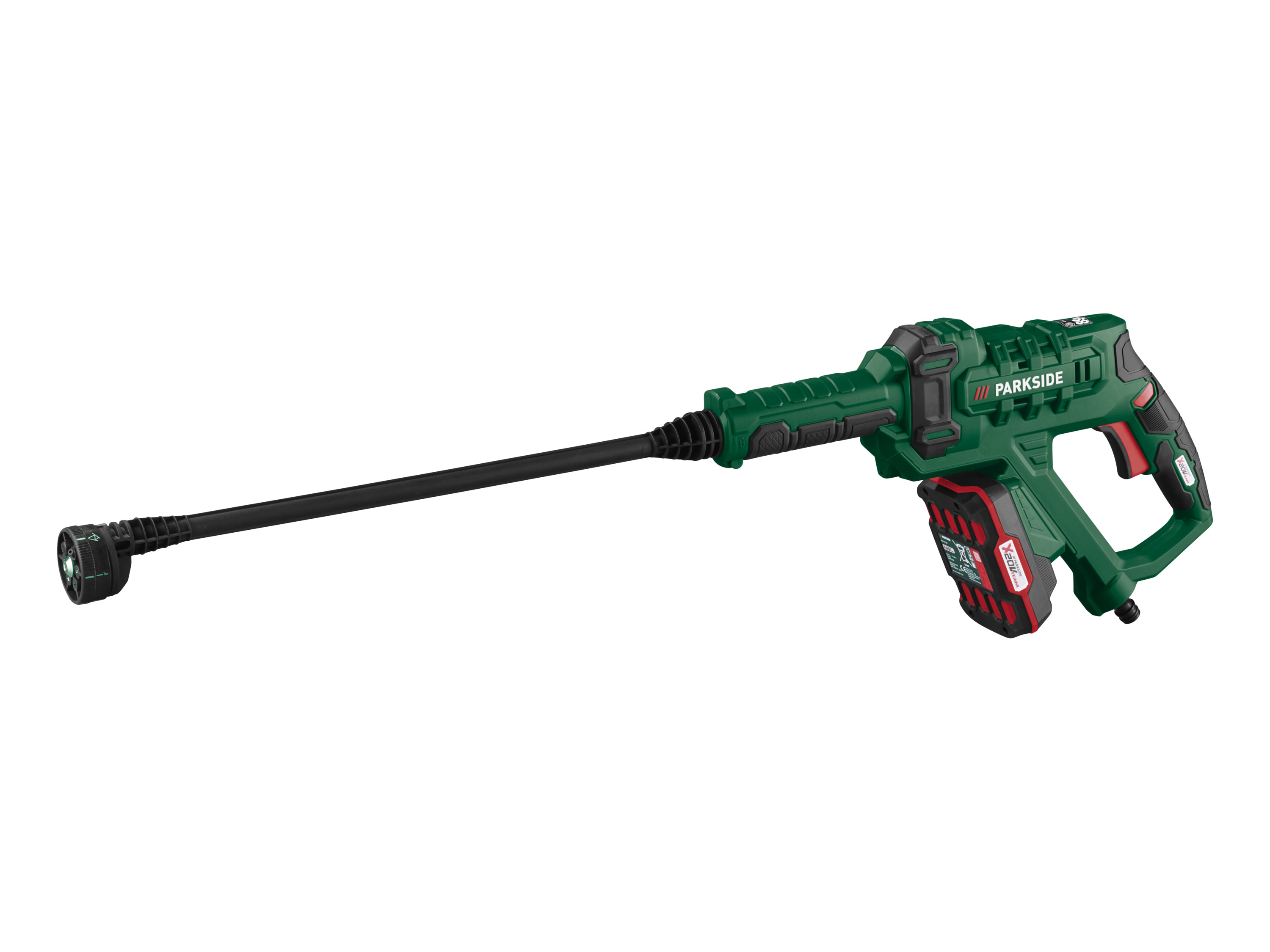 Parkside Akumulatorowa myjka ciśnieniowa 20 V, Padr 20–Li D4 z akumulatorem i ładowarką