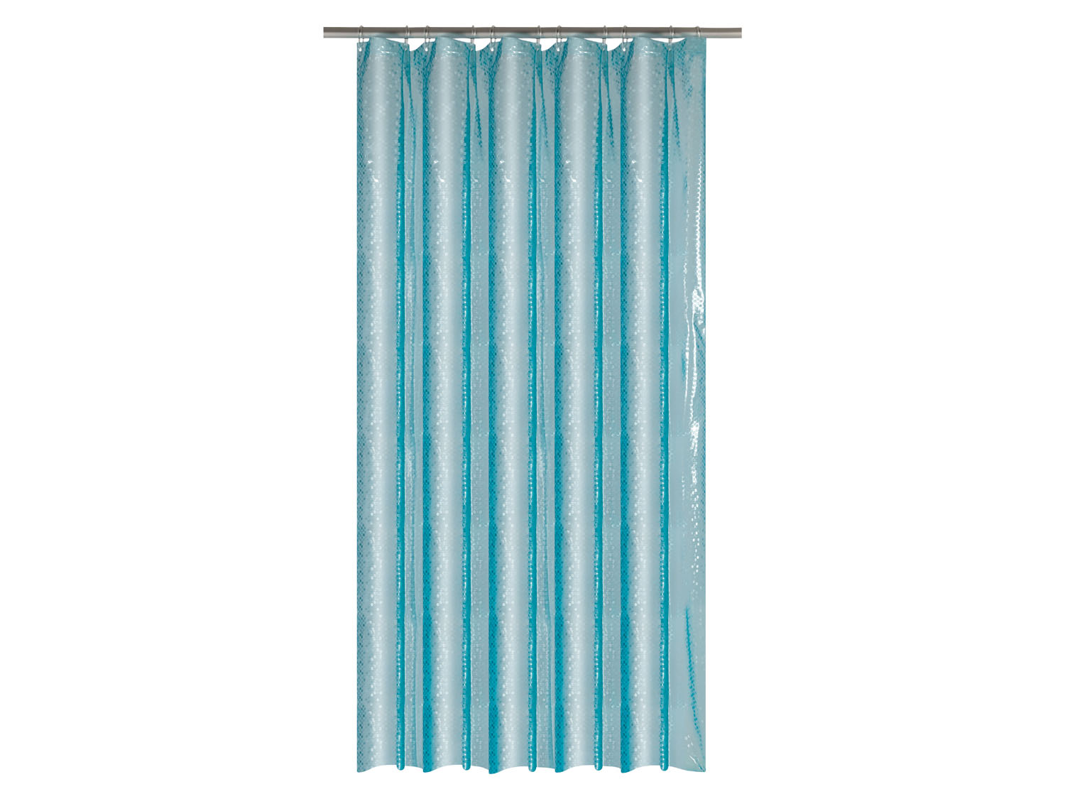 Livarno home Zasłona prysznicowa, 180 x 200 cm Turkusowy