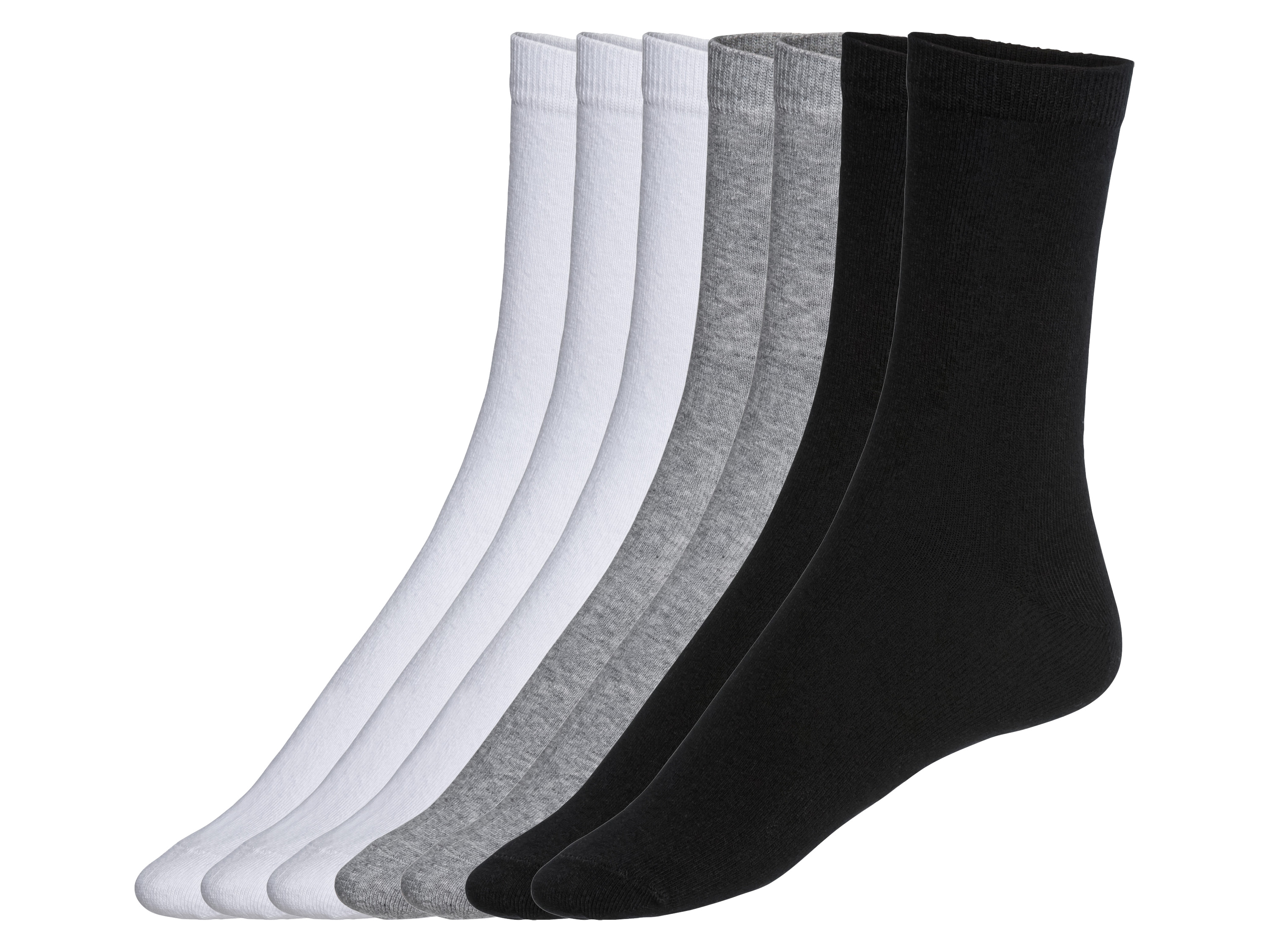 esmara Skarpetki damskie, 7 par Czarny/ szary/ biały, 39-42